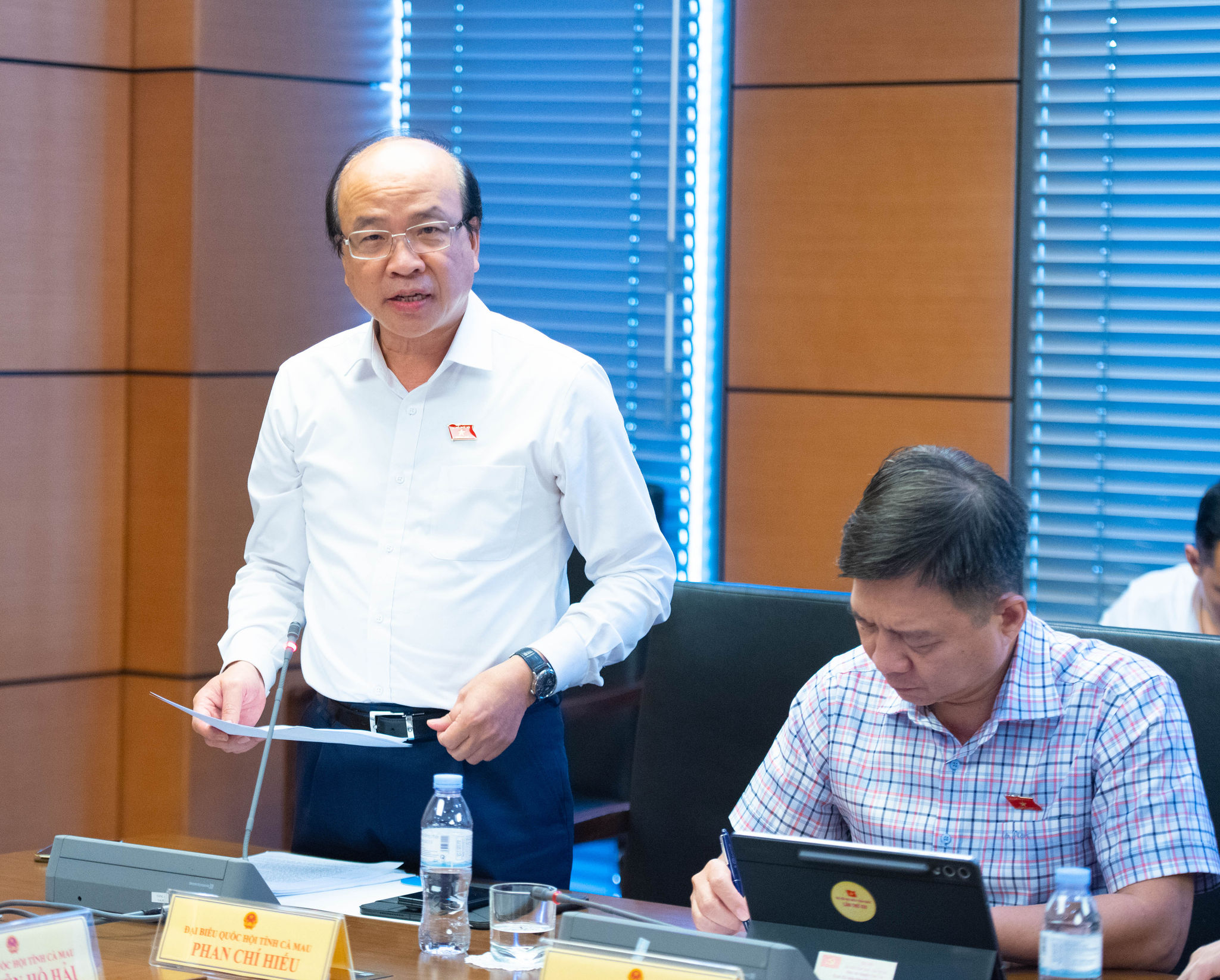 ĐBQH Phan Chí Hiếu (Cà Mau). Ảnh Xuân Quý