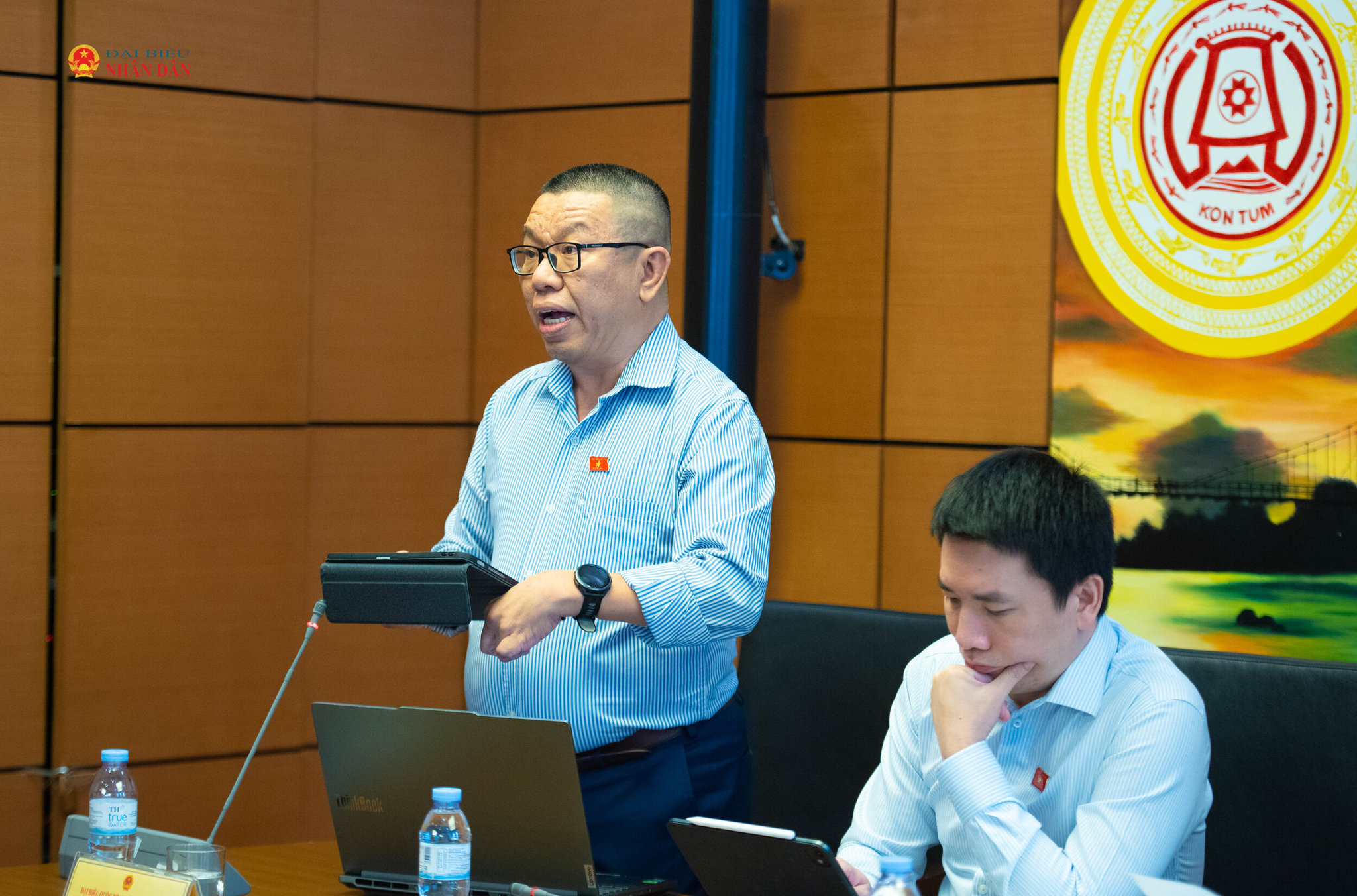 ĐBQH Trần Mạnh Huy (TP.Đà Nẵng). Ảnh Xuân Quý
