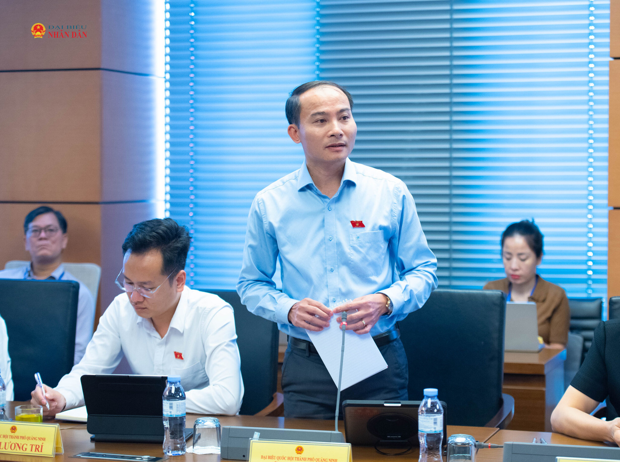ĐBQH Vũ Ngọc Lâm (TP. Quảng Ninh). Ảnh Xuân Quý