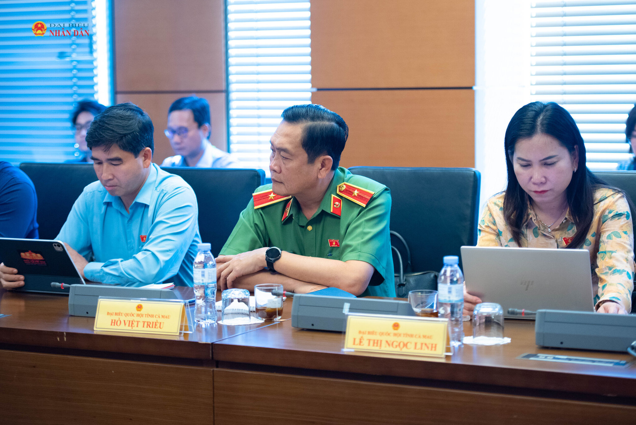 Đoàn ĐBQH tỉnh Cà Mau. Ảnh Xuân Quý