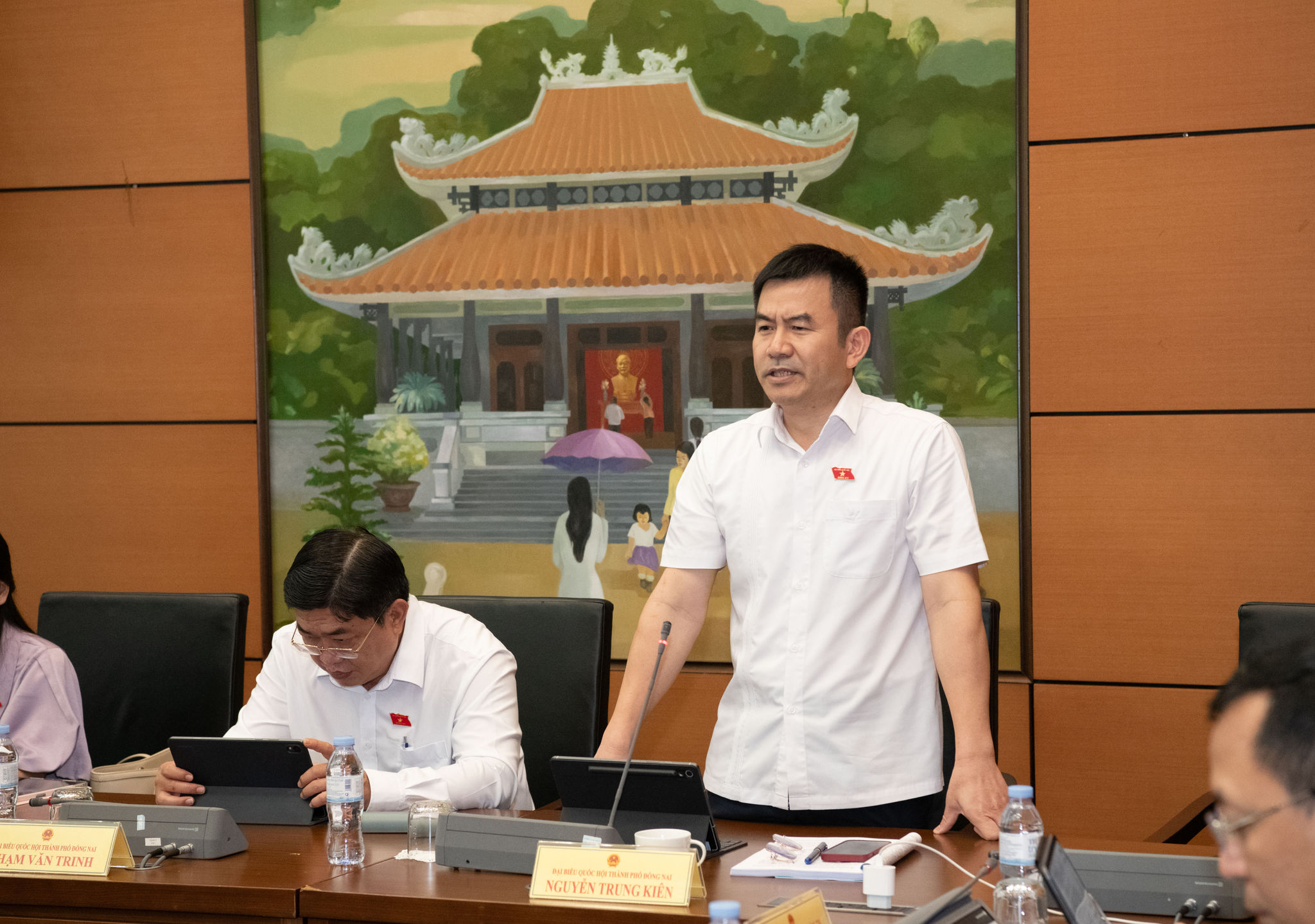 ĐBQH Nguyễn Trung Kiên (Đồng Nai) phát biểu