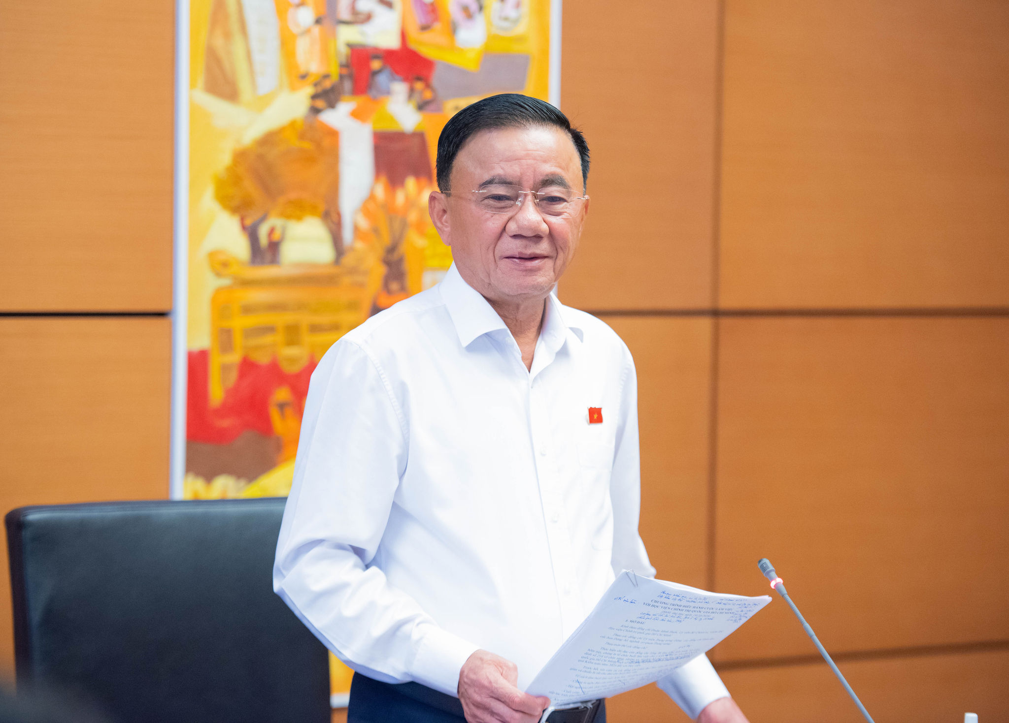 Thường trực Ban Bí thư Trần Cẩm Tú phát biểu