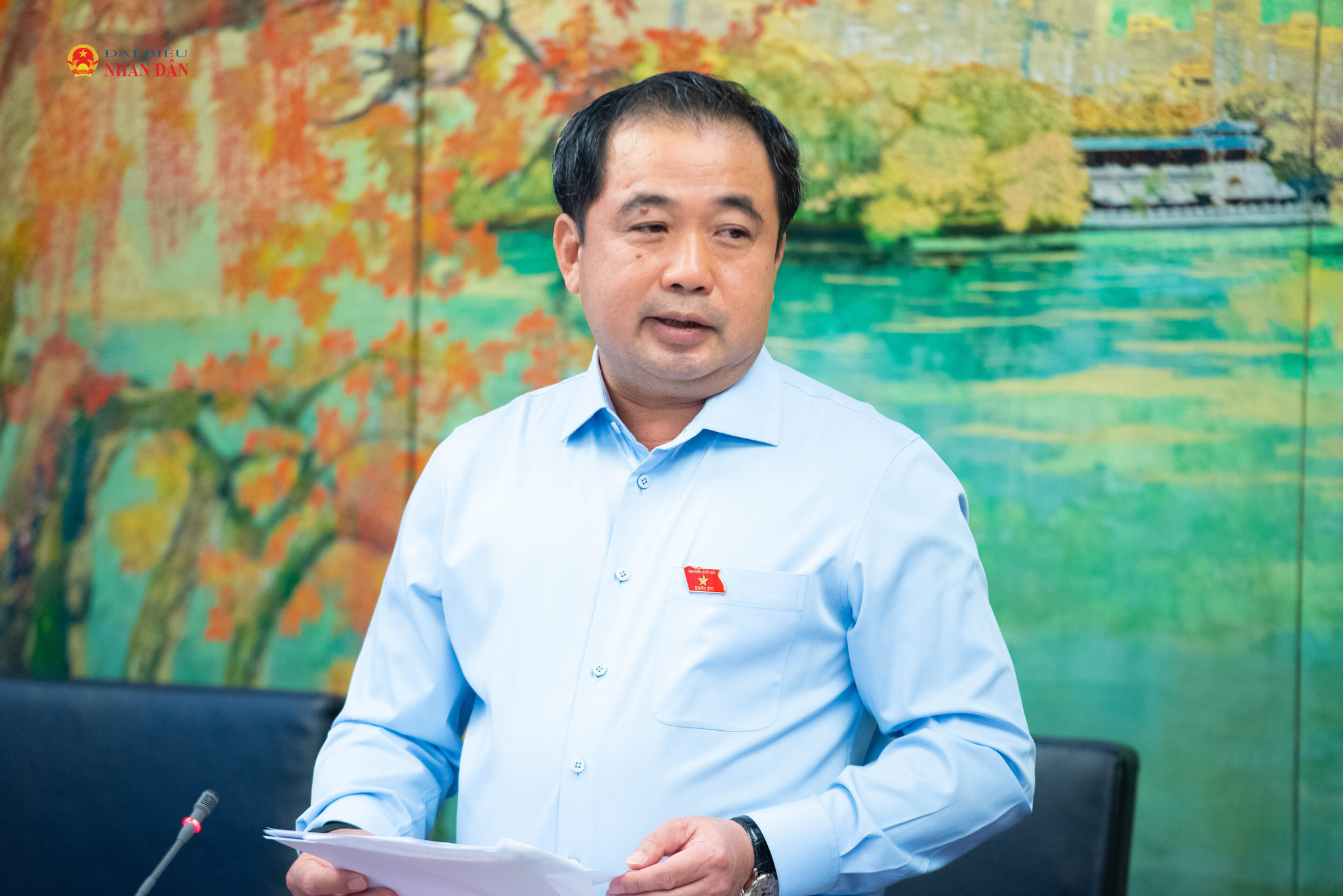 Trưởng đoàn ĐBQH TP. Hà Nội Trần Đức Thắng. Ảnh Xuân Quý (2)