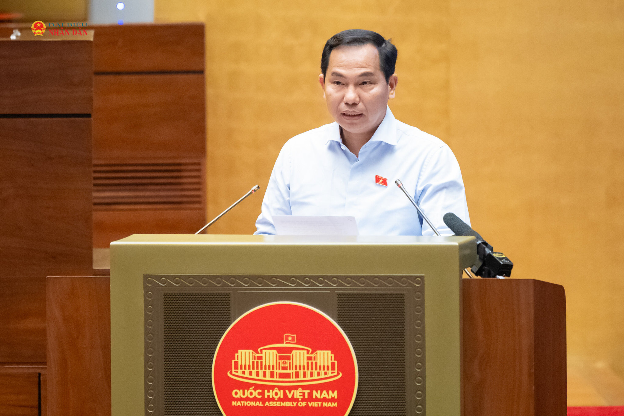 Tổng Thư ký Quốc hội, Chủ nhiệm Văn phòng Quốc hội Lê Quang Mạnh phát biểu tại cuộc gặp mặt