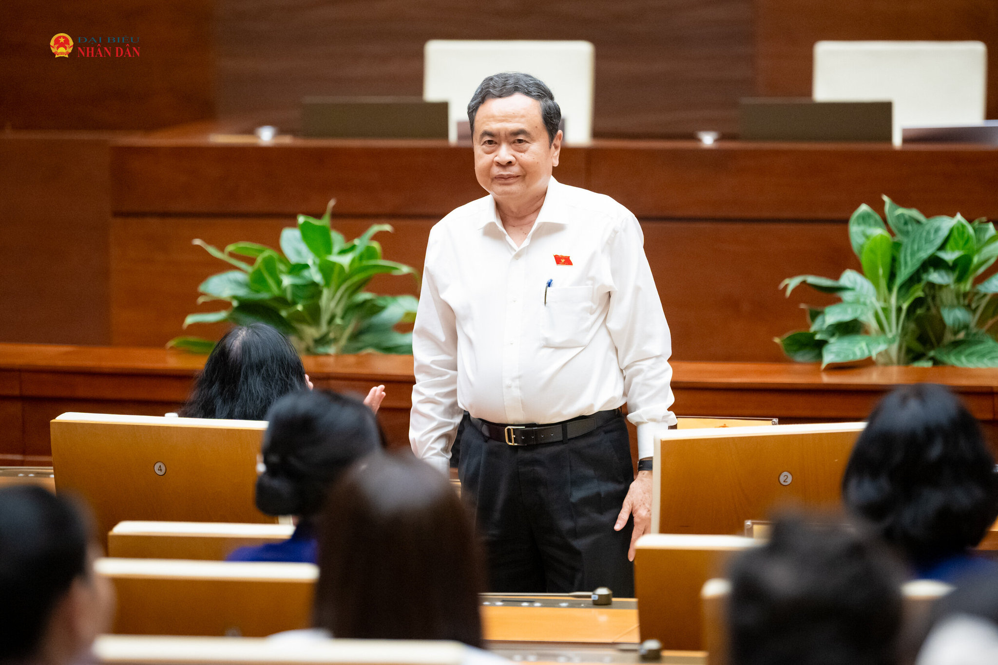 Chủ tịch Quốc hội Trần Thanh Mẫn dự cuộc gặp mặt nữ đại biểu Quốc hội