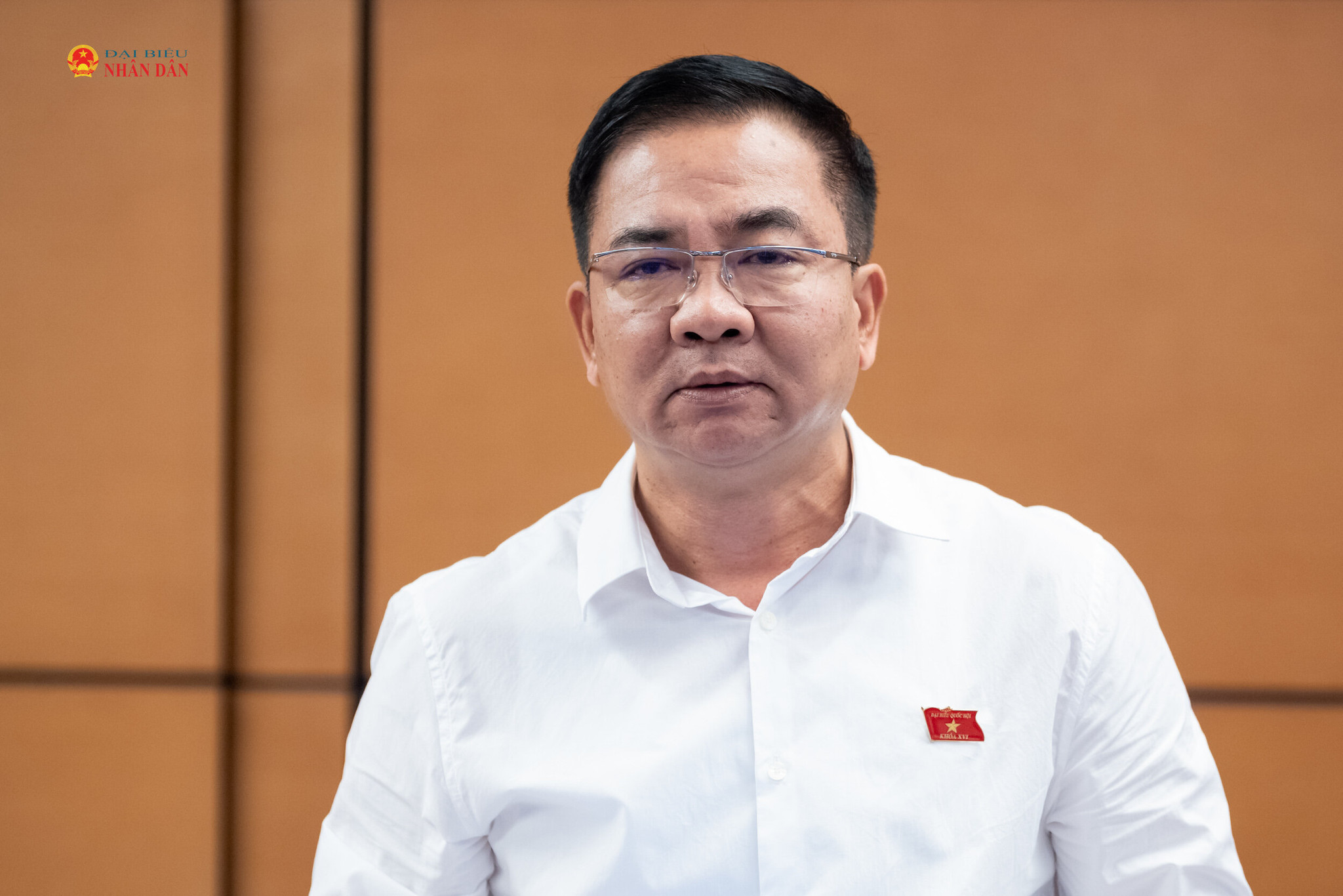 ĐBQH Nguyễn Minh Đức (TP. Hồ Chí Minh) phát biểu thảo luận tại tổ. Ảnh: Phạm Thắng