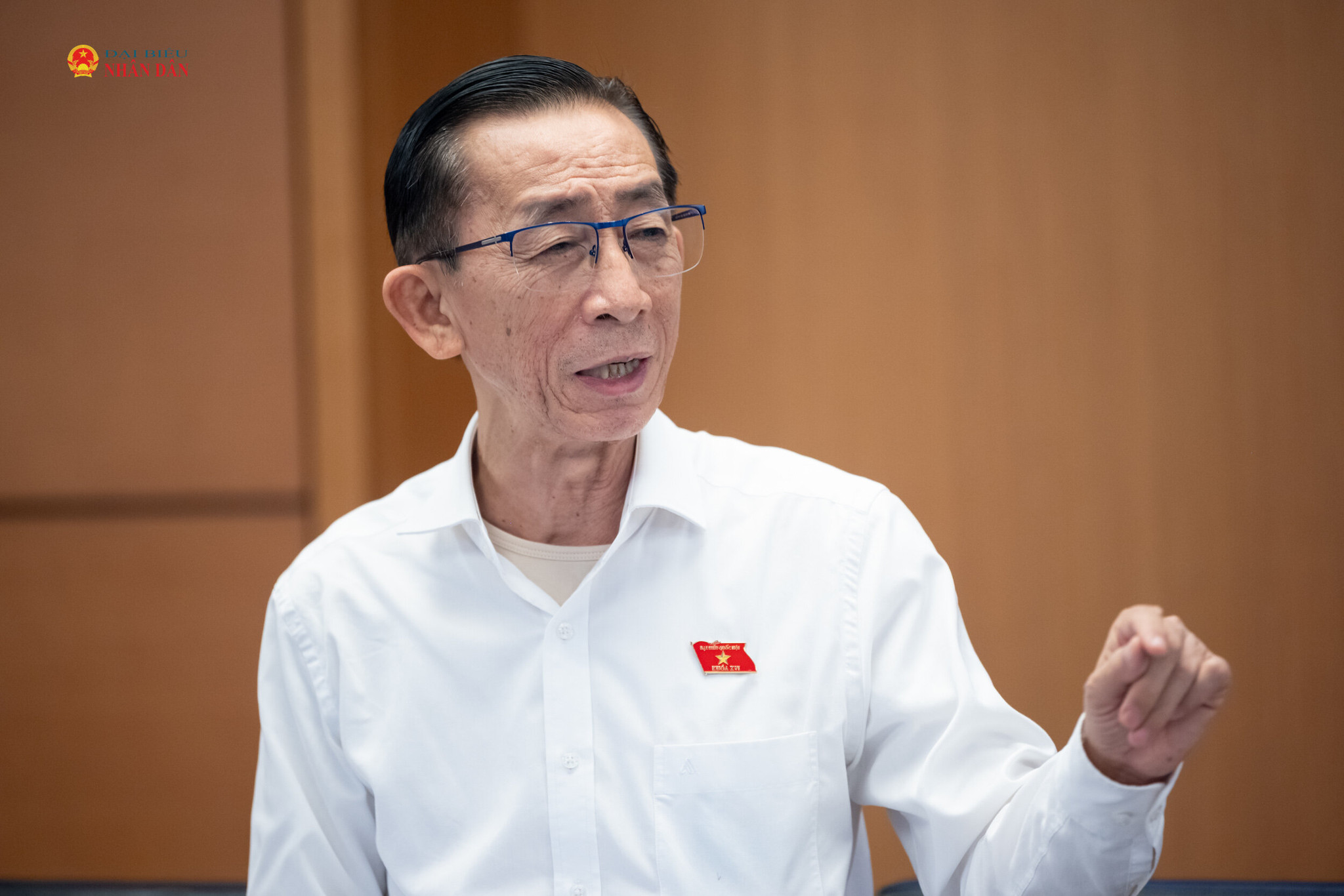ĐBQH Trần Hoàng Ngân (TP. Hồ Chí Minh) phát biểu thảo luận tại tổ. Ảnh: Phạm Thắng
