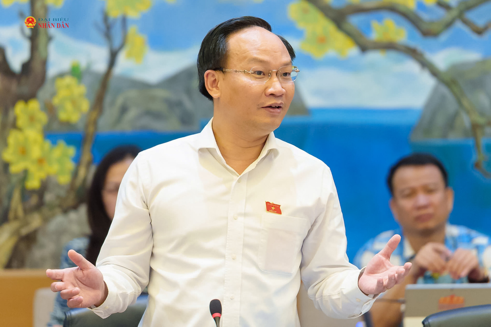 ĐBQH Phạm Văn Thịnh (TP. Bắc Ninh) phát biểu thảo luận tại tổ. Ảnh: Tiến Cường