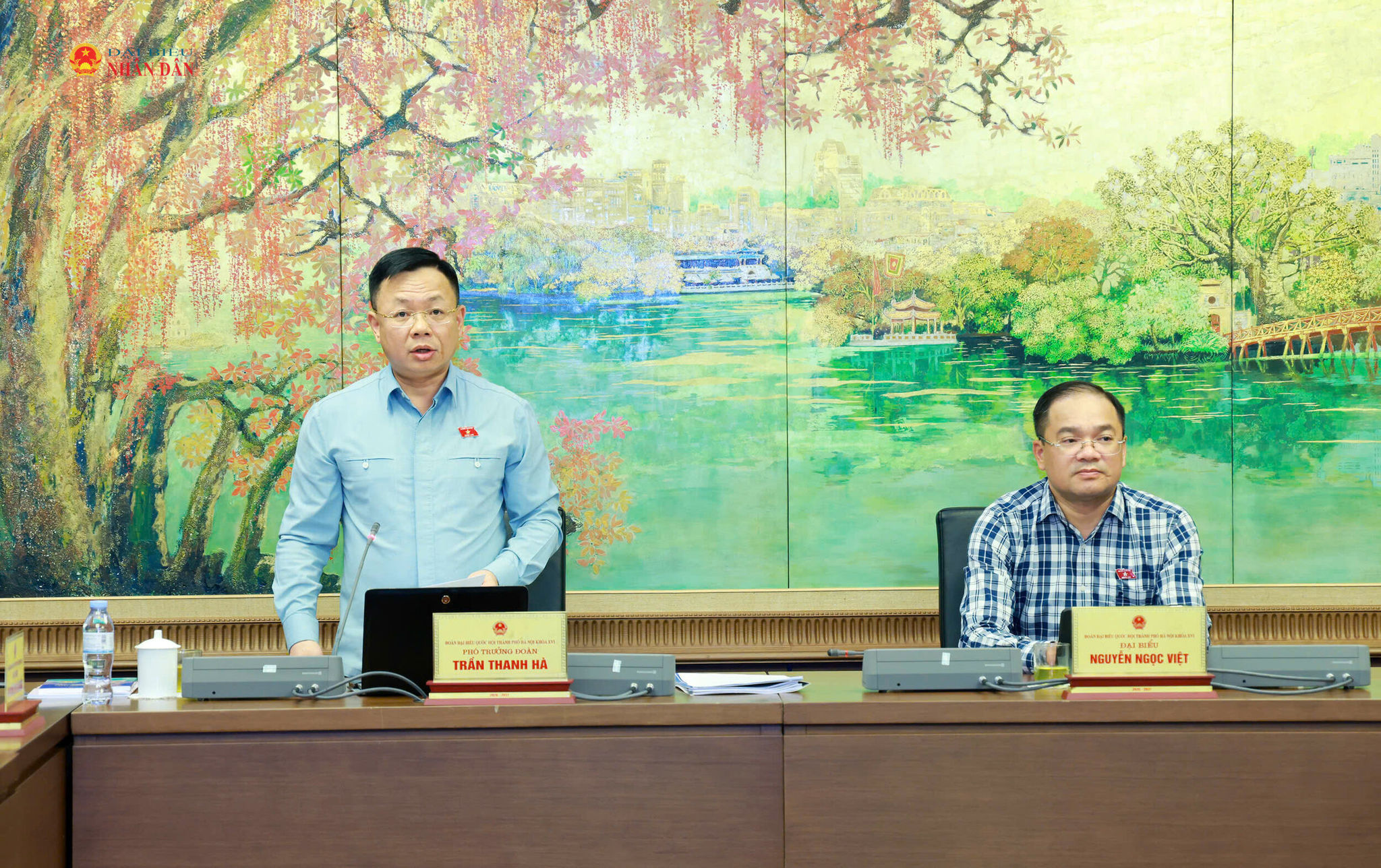 ĐBQH Trần Thanh Hà phát biểu thảo luận tại Tổ 1