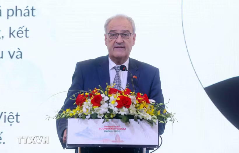 Tổng thống Guy Parmelin phát biểu tại Diễn đàn Kinh tế Việt Nam - Thụy Sĩ 2026 ngày 18/10