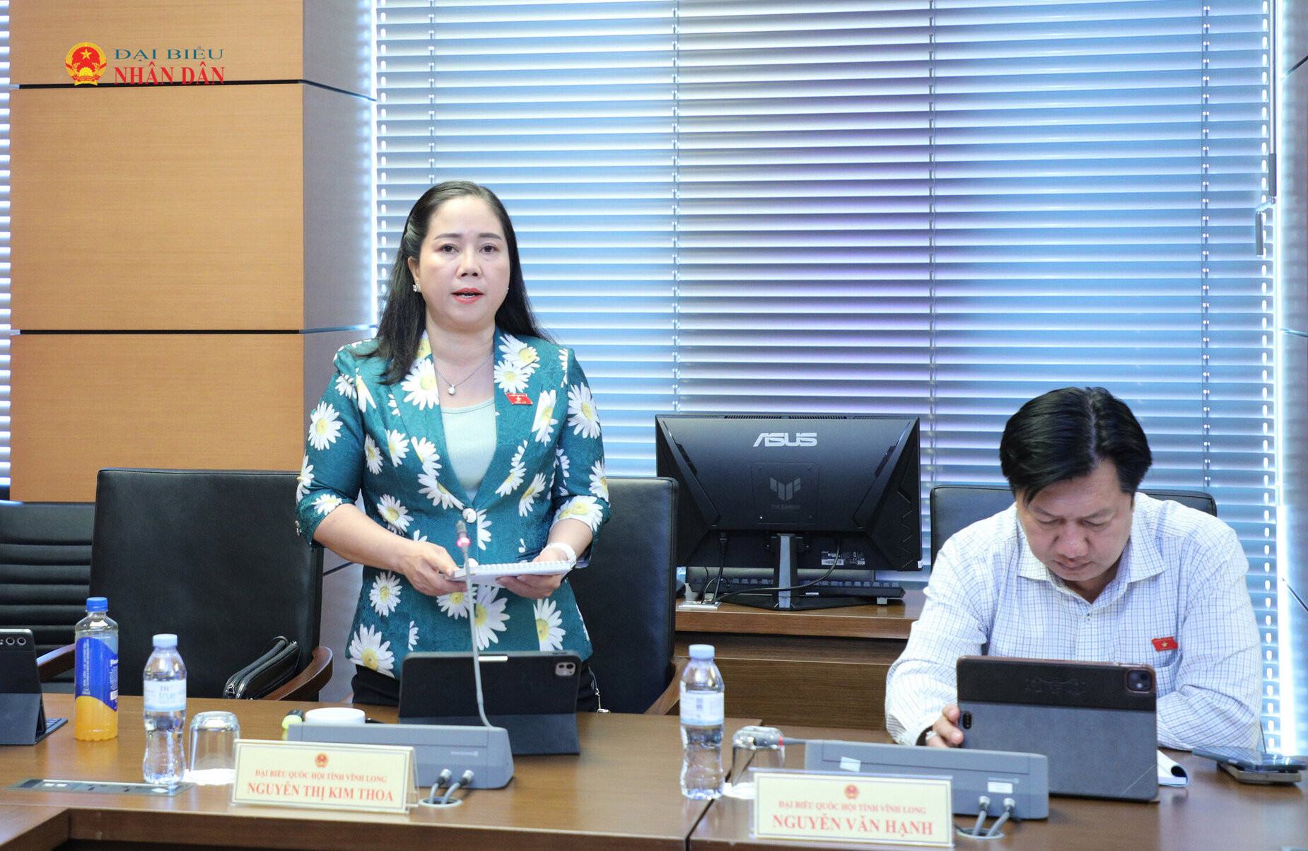 ĐBQH Nguyễn Thị Kim Thoa (Vĩnh Long) phát biểu