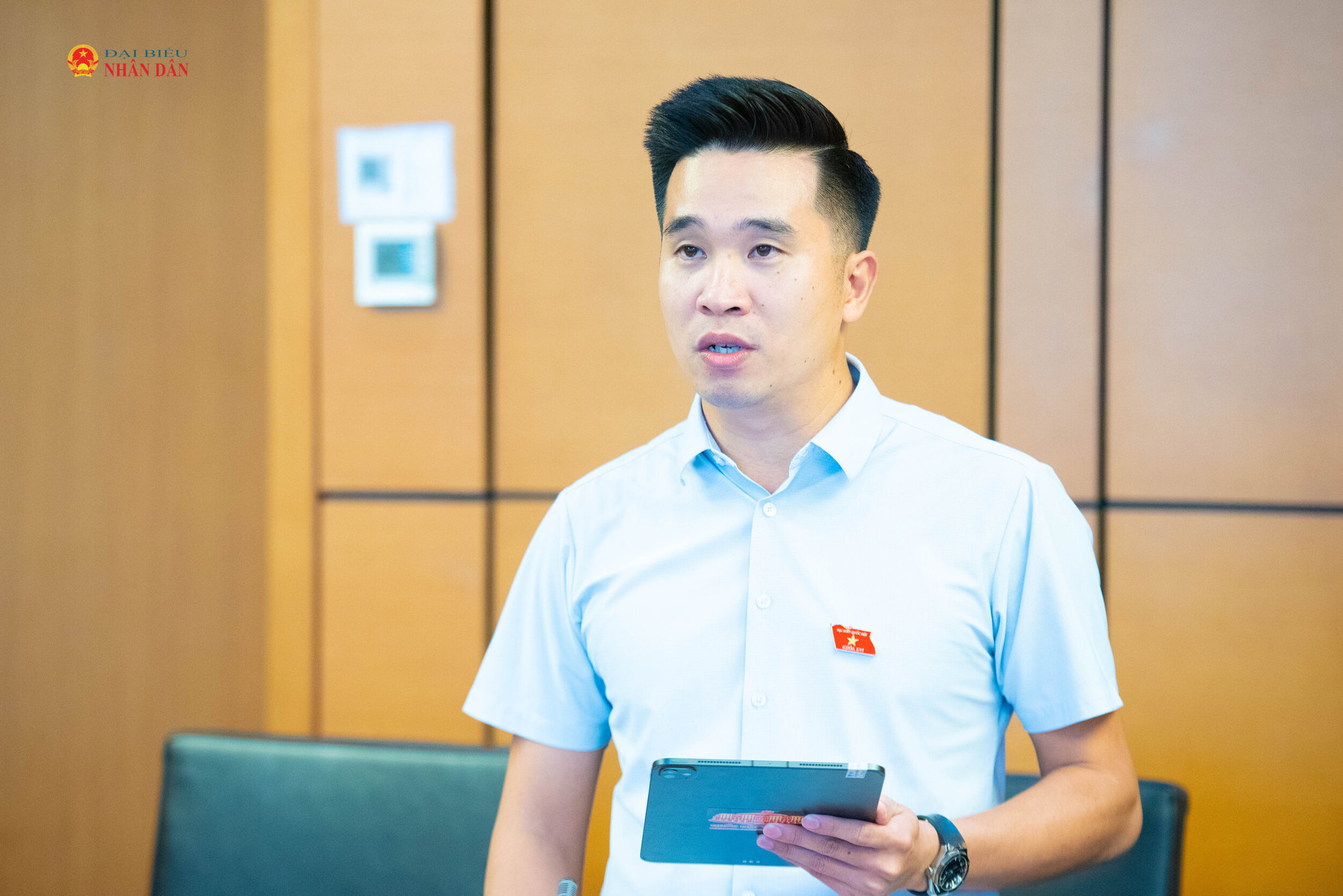 ĐBQH Bùi Thành Nam (Phú Thọ).Ảnh Xuân Quý