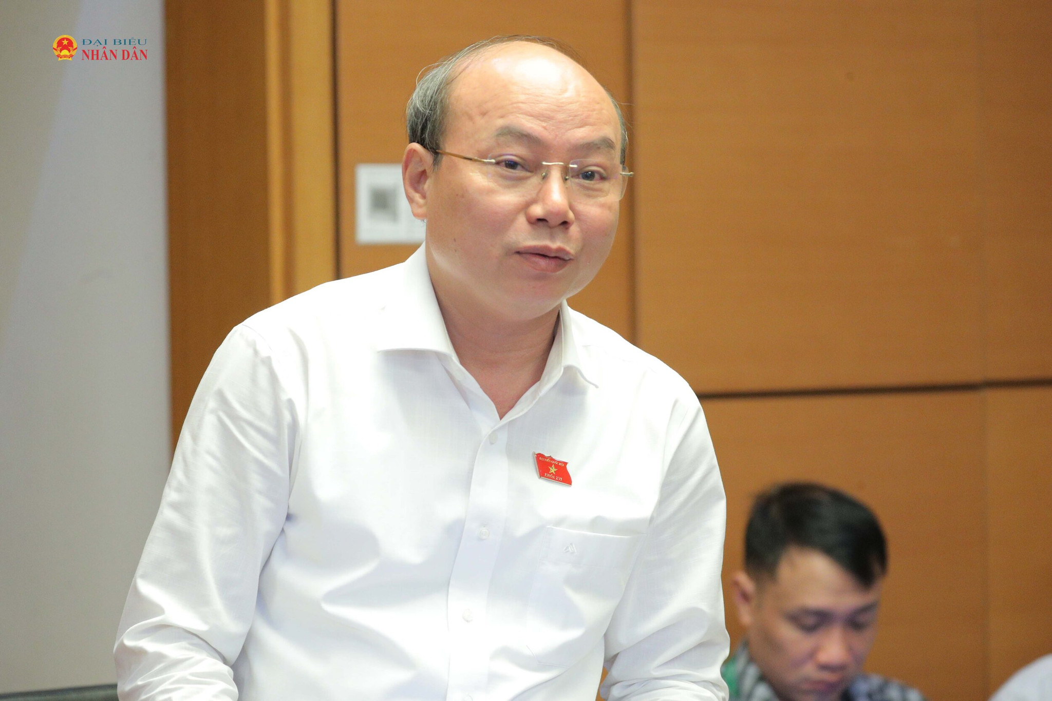 ĐBQH Hoàng Văn Nghĩa (Quảng Ngãi) phát biểu 1. Ảnh Hồ Long