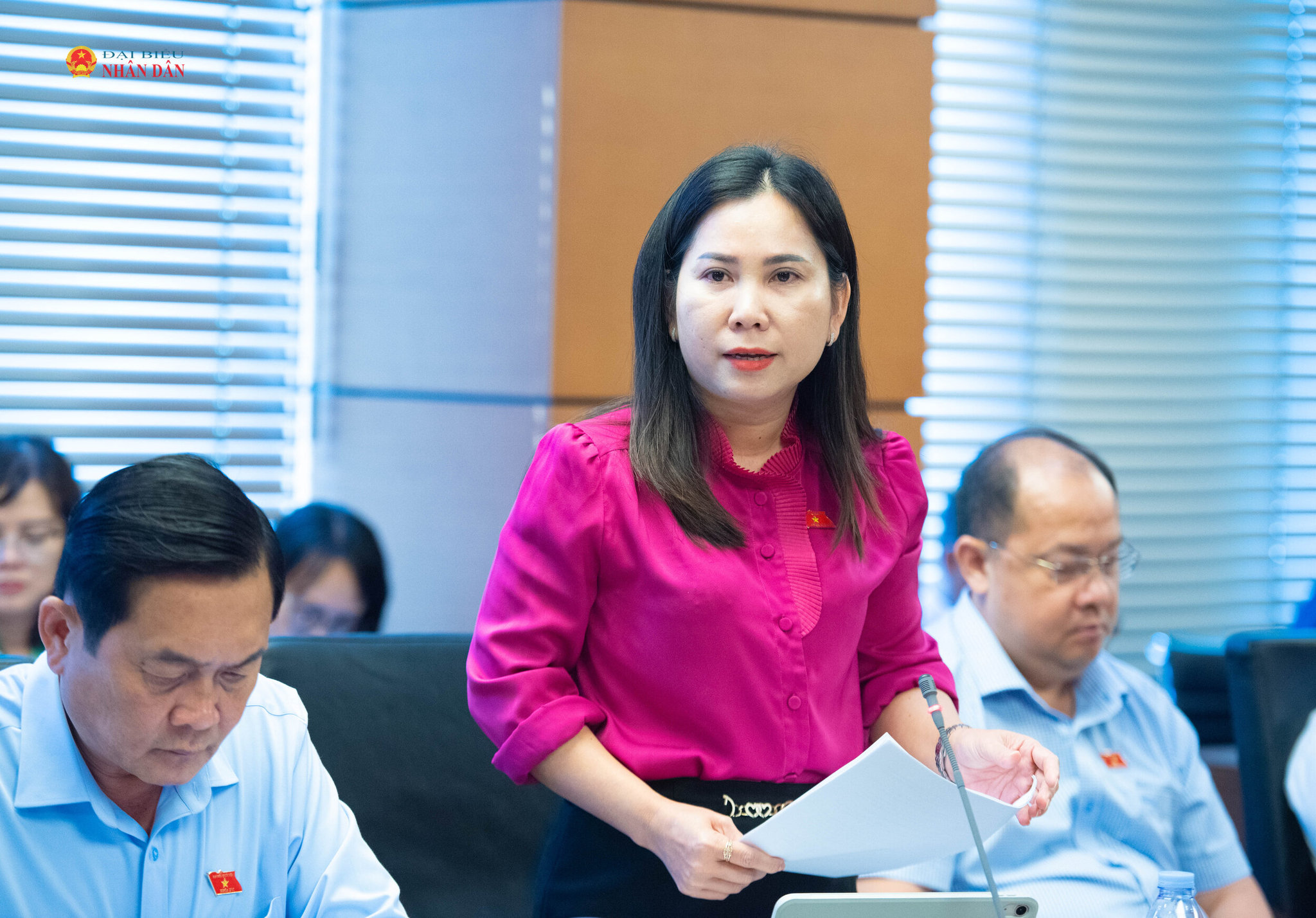 ĐBQH Lê Thị Ngọc Linh (Cà Mau).Ảnh Xuân Quý