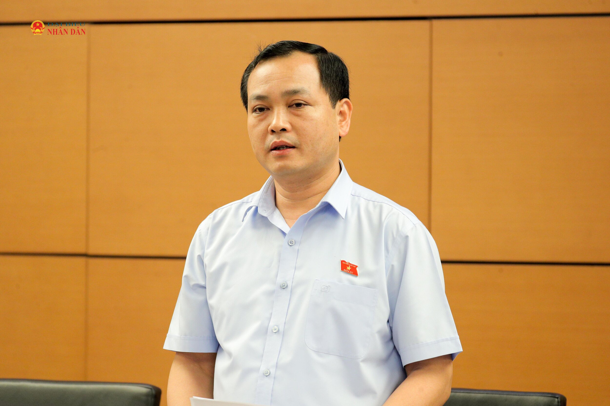 ĐBQH Lê Văn Đông (TP. Hồ Chí Minh) phát biểu. Ảnh Hồ Long