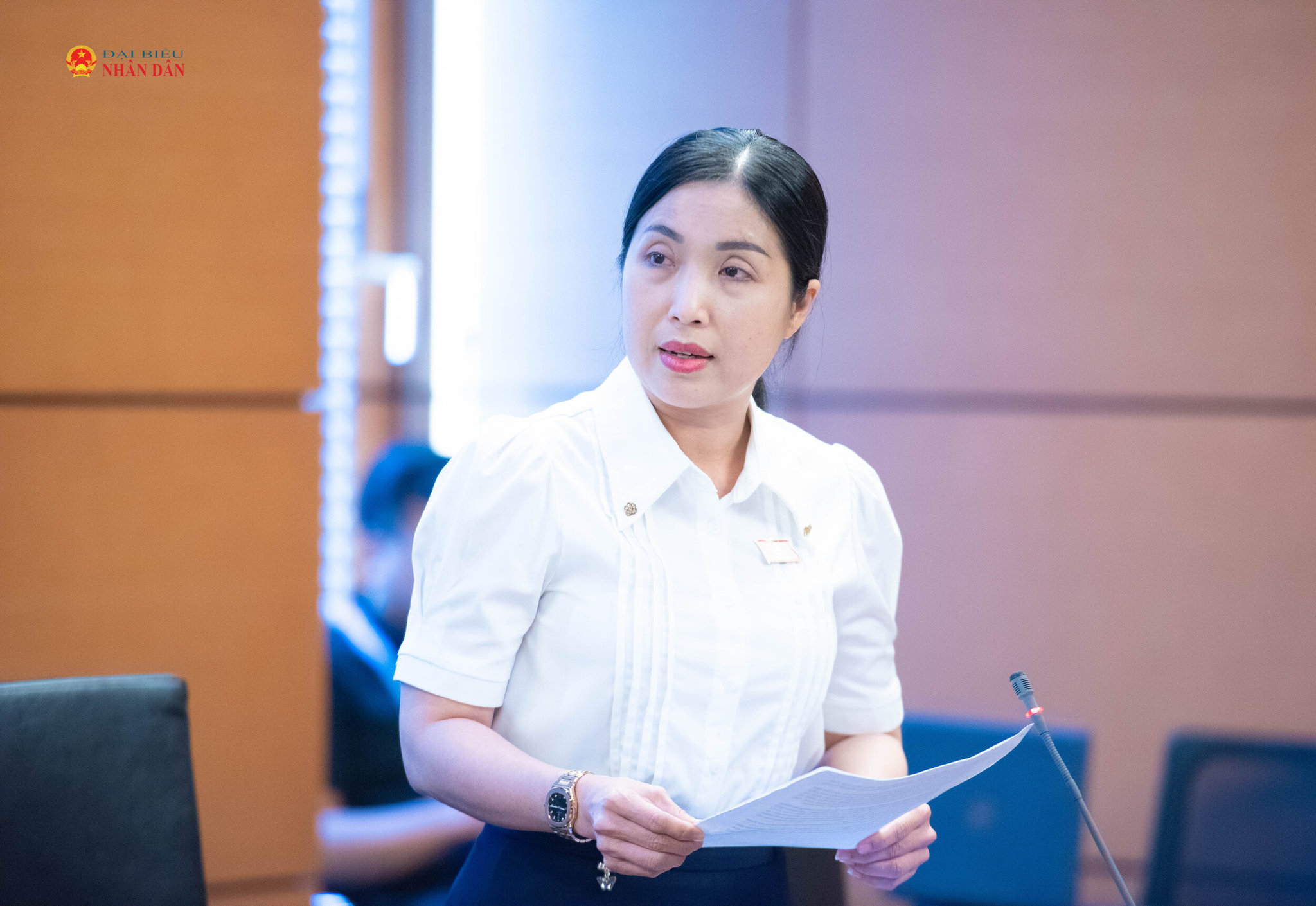 ĐBQH Nguyễn Thị Mỹ Hạnh (Cà Mau).Ảnh Xuân Quý