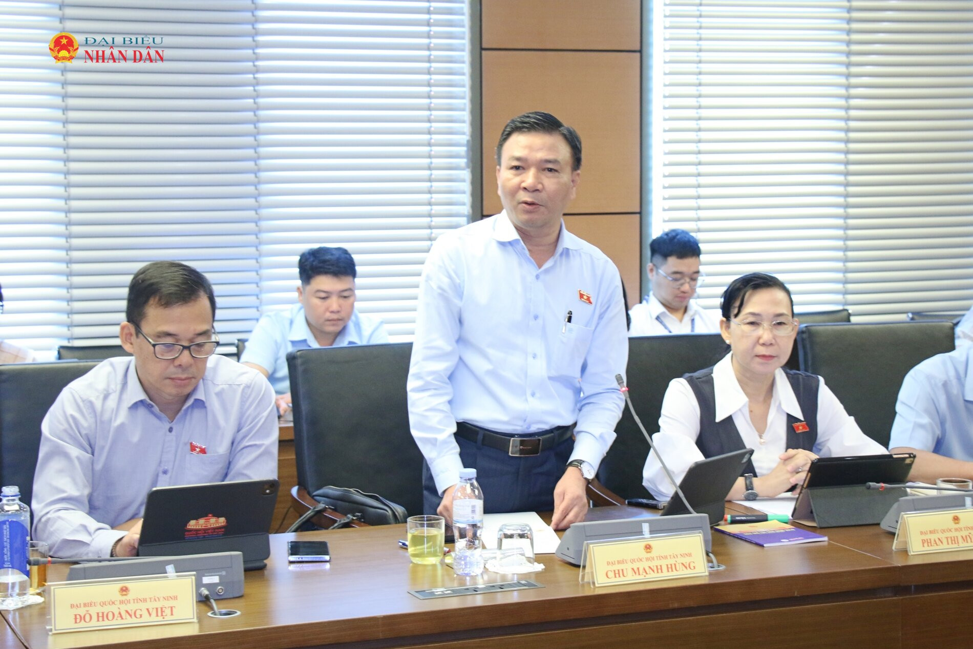 ĐBQH Chu Mạnh Hùng (Tây Ninh) phát biểu