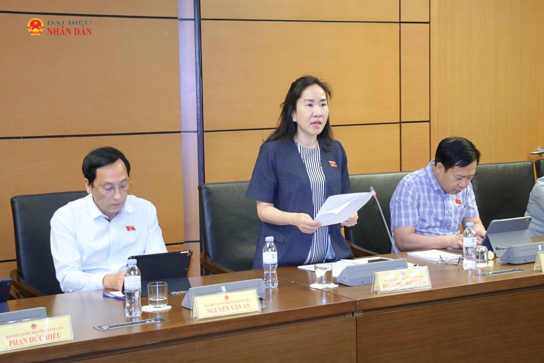 ĐBQH Đoàn Thị Thanh Mai (Hưng Yên) phát biểu. Ảnh: Đắc Trường