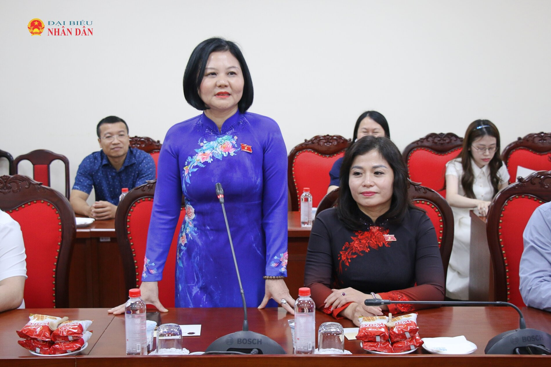 ĐBQH hoạt động chuyên trách tại Ủy ban Quốc phòng, An ninh và Đối ngoại Trần Thị Hồng An chia sẻ tại buổi lễ
