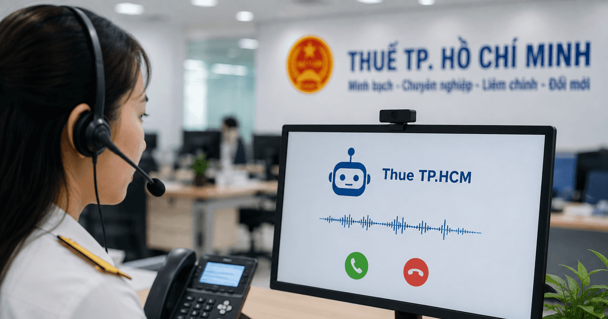 Thuế TP. Hồ Chí Minh ứng dụng tổng đài AI “Thue TP.HCM” để thông báo, đôn đốc nghĩa vụ thuế, giúp người nộp thuế chủ động nắm bắt và xử lý thông tin kịp thời