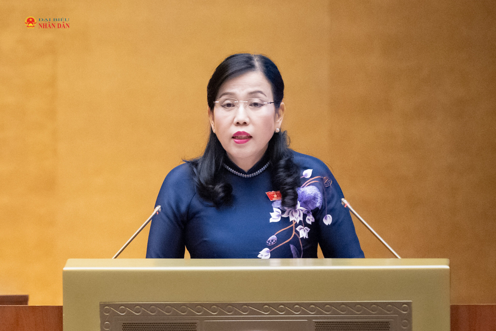 Chủ nhiệm Ủy ban Khoa học, Công nghệ và Môi trường Nguyễn Thanh Hải hội trình bày Báo cáo thẩm tra về dự án Luật sửa đổi, bổ sung một số điều của Luật Điện lực. Ảnh: Phạm Thắng