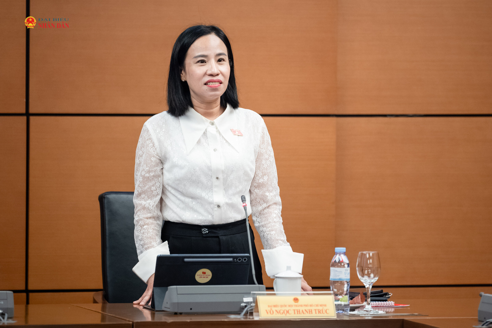 ĐBQH Võ Ngọc Thanh Trúc (TP. Hồ Chí Minh) phát biểu. Ảnh: Phạm Thắng