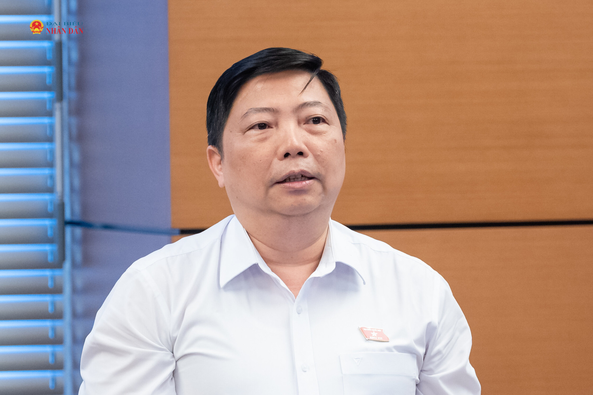 ĐBQH Nguyễn Vũ Trung (TP. Hồ Chí Minh) phát biểu. Ảnh: Phạm Thắng