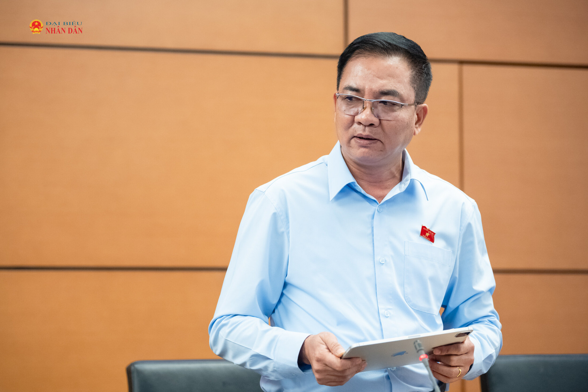 ĐBQH Nguyễn Minh Đức (TP. Hồ Chí Minh) phát biểu. Ảnh: Phạm Thắng