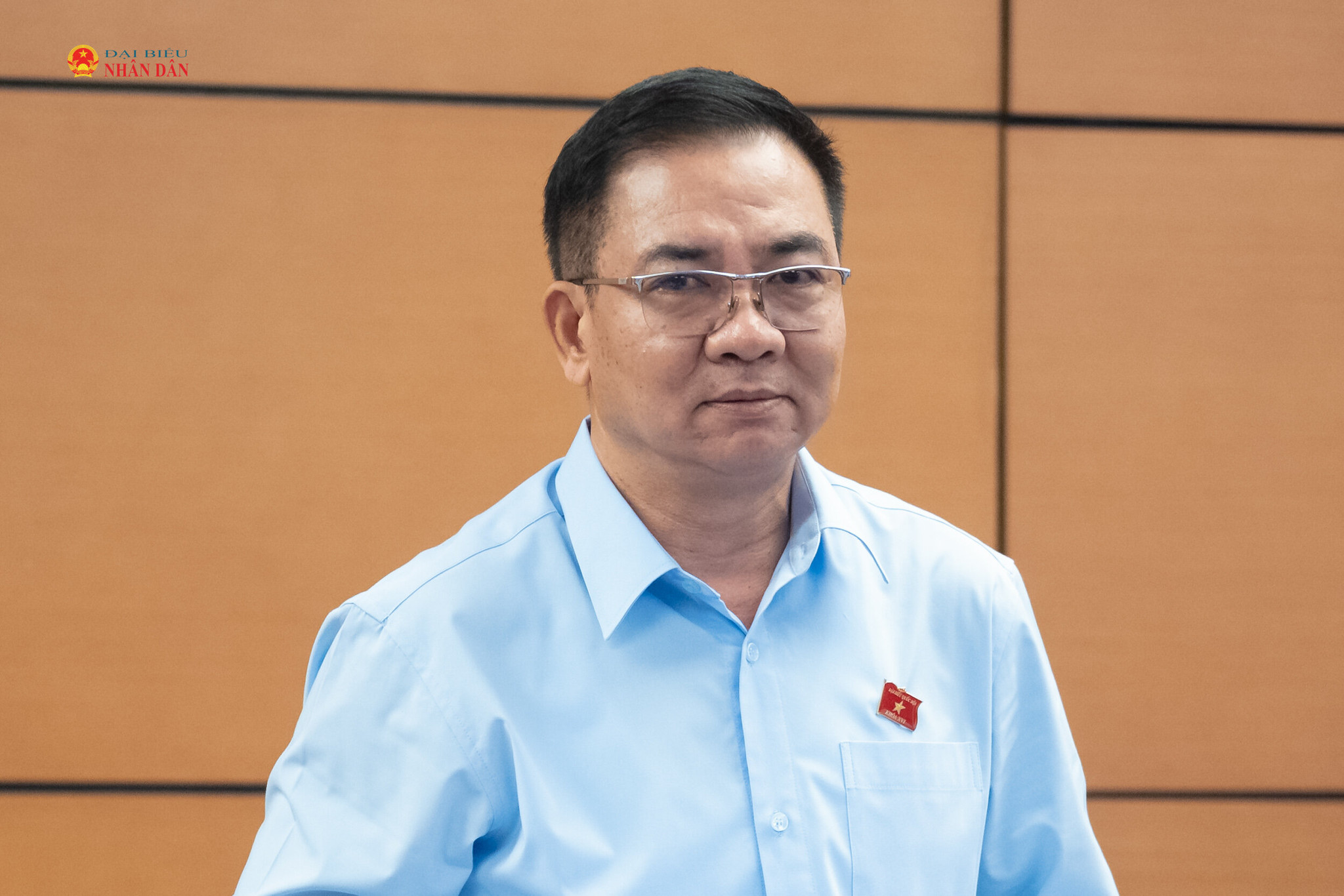 ĐBQH Nguyễn Minh Đức (TP. Hồ Chí Minh) phát biểu thảo luận tại tổ. Ảnh: Phạm Thắng