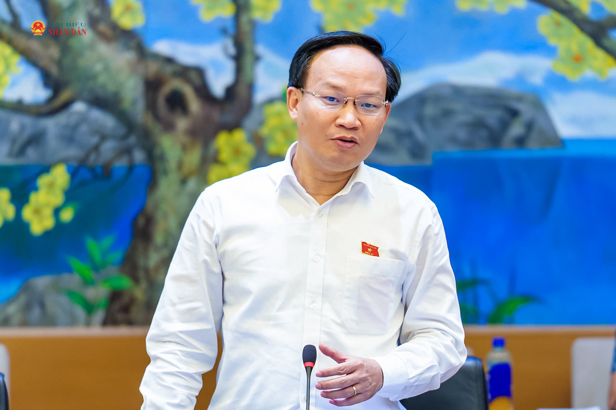 ĐBQH Phạm Văn Thịnh (TP. Bắc Ninh) phát biểu thảo luận tại tổ. Ảnh: Tiến Cường