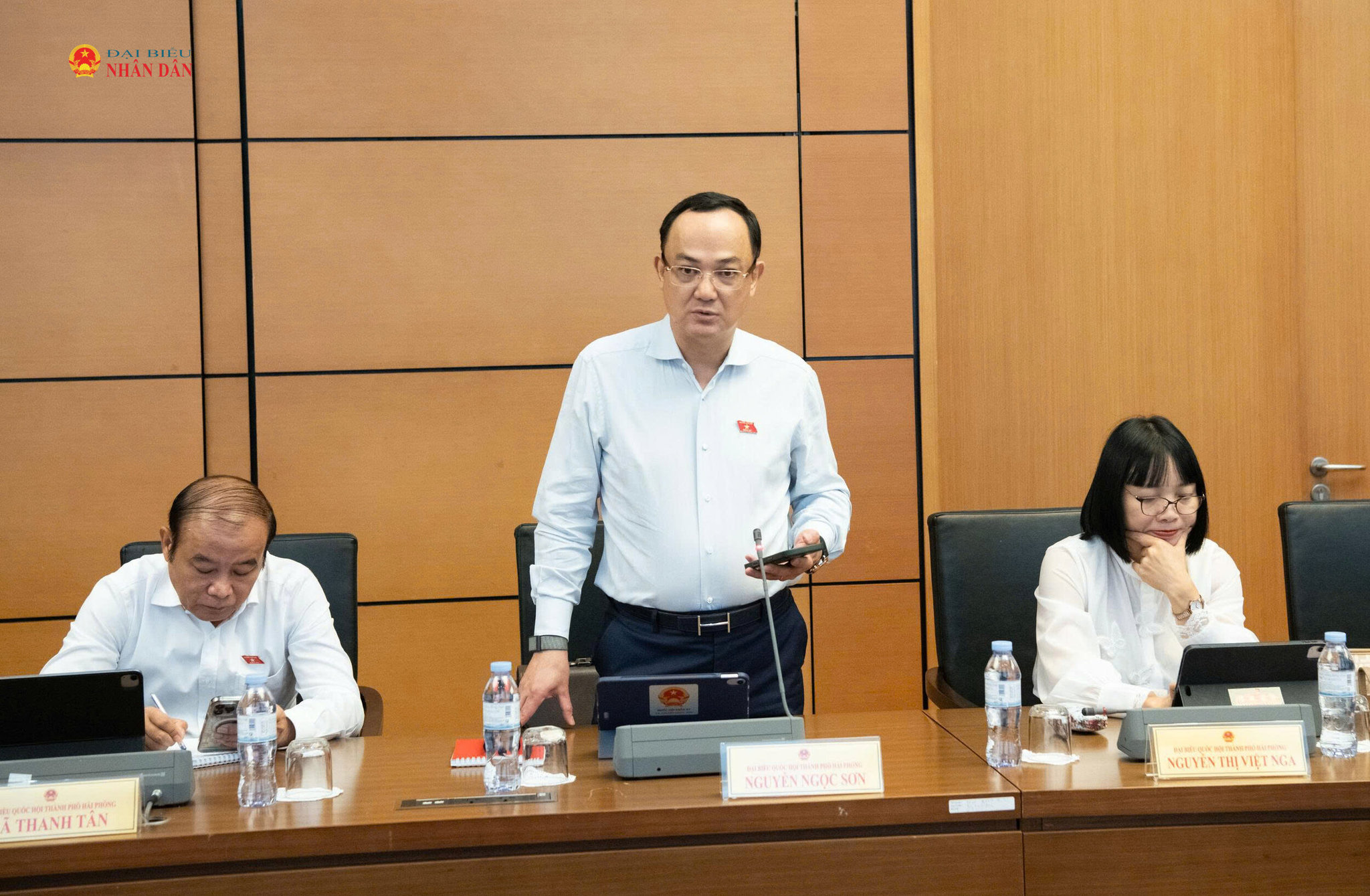 ĐBQH Nguyễn Ngọc Sơn (TP. Hải Phòng) phát biểu
