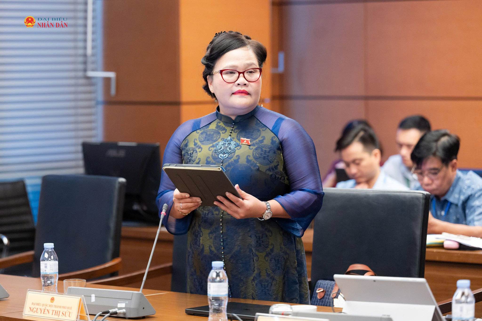 ĐBQH Nguyễn Thị Sưu (thành phố Huế) phát biểu. Ảnh: Trọng Hiếu