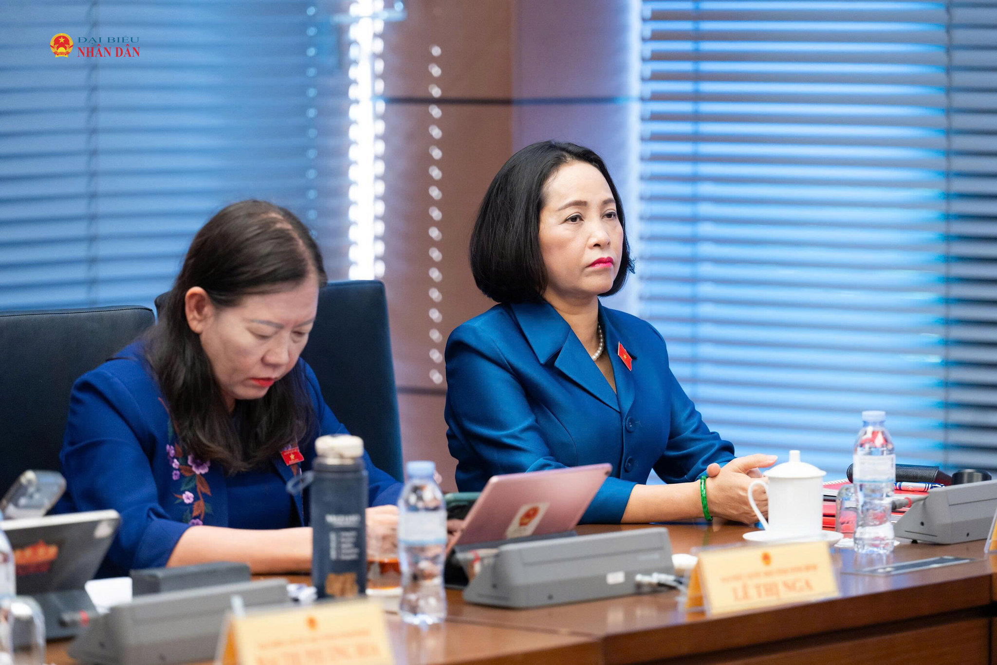 Phó Chủ tịch Quốc hội Nguyễn Thị Thanh dự thảo luận tại Tổ 9. Ảnh: Trọng Hiếu
