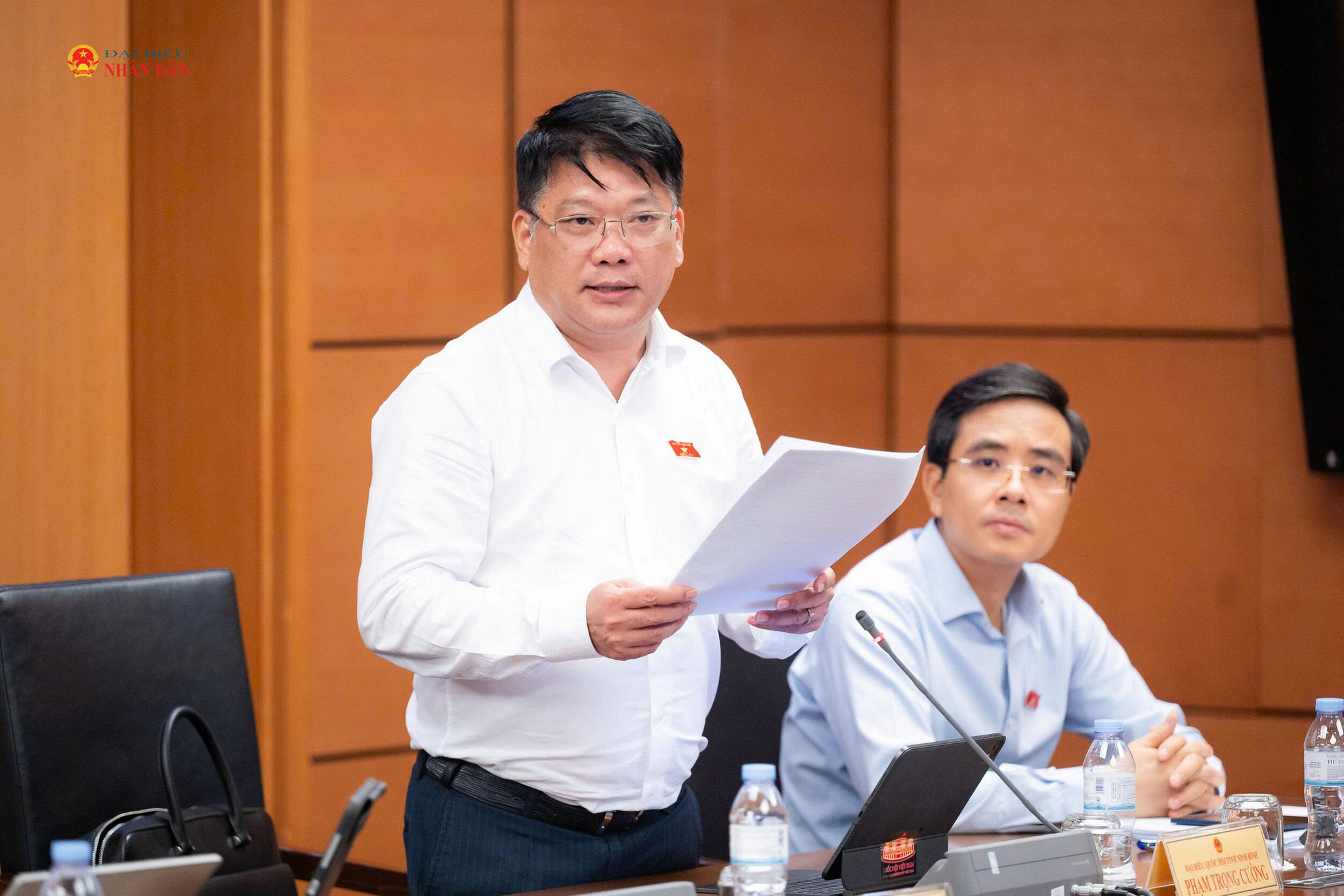 ĐBQH Phạm Trọng Cường (Ninh Bình) phát biểu. Ảnh: Trọng Hiếu