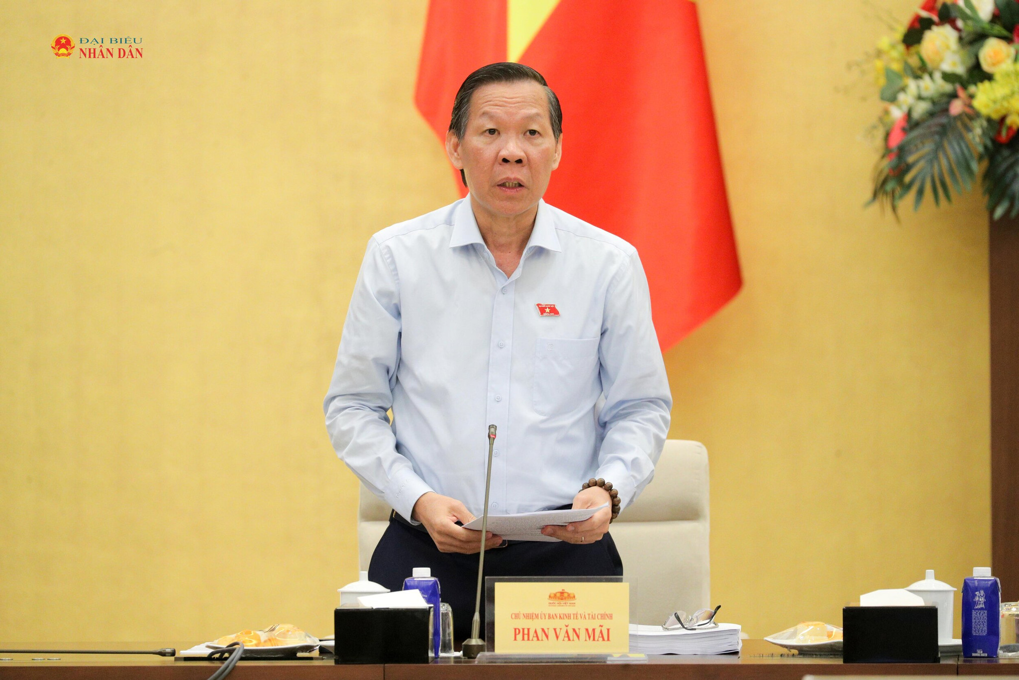 Chủ nhiệm Ủy ban Kinh tế và Tài chính Phan Văn Mãi. Ảnh Hồ Long
