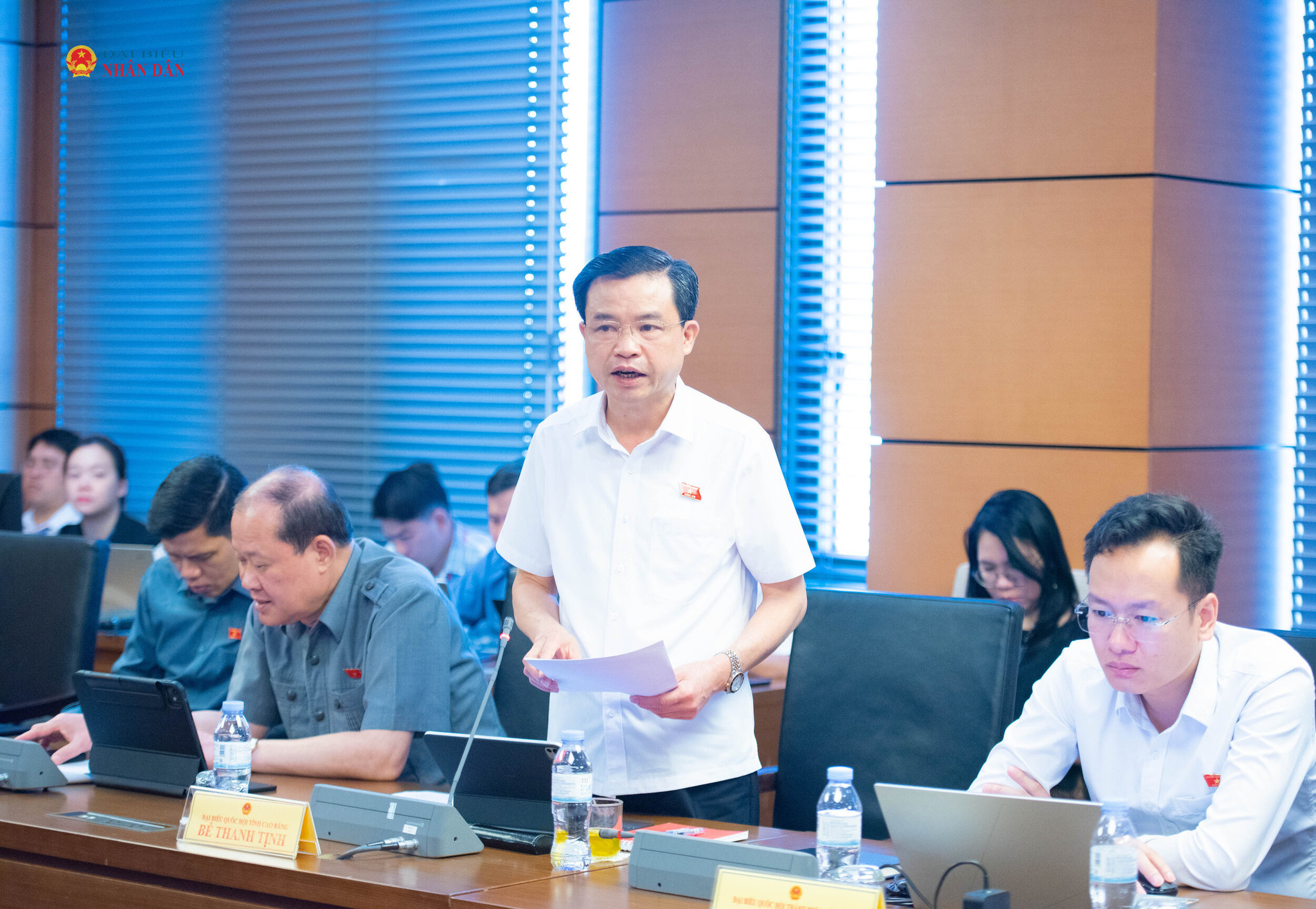 ĐBQH Bế Thanh Tịnh (Cao Bằng). Ảnh Xuân Quý