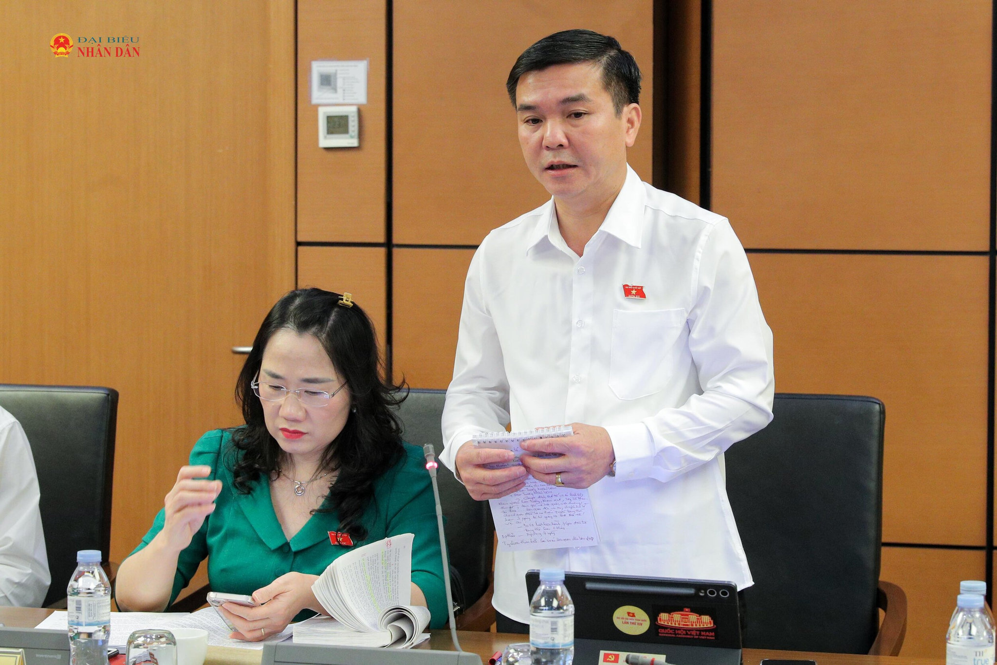 ĐBQH Hà Sỹ Huân (Thái Nguyên) phát biểu. Ảnh Hồ Long