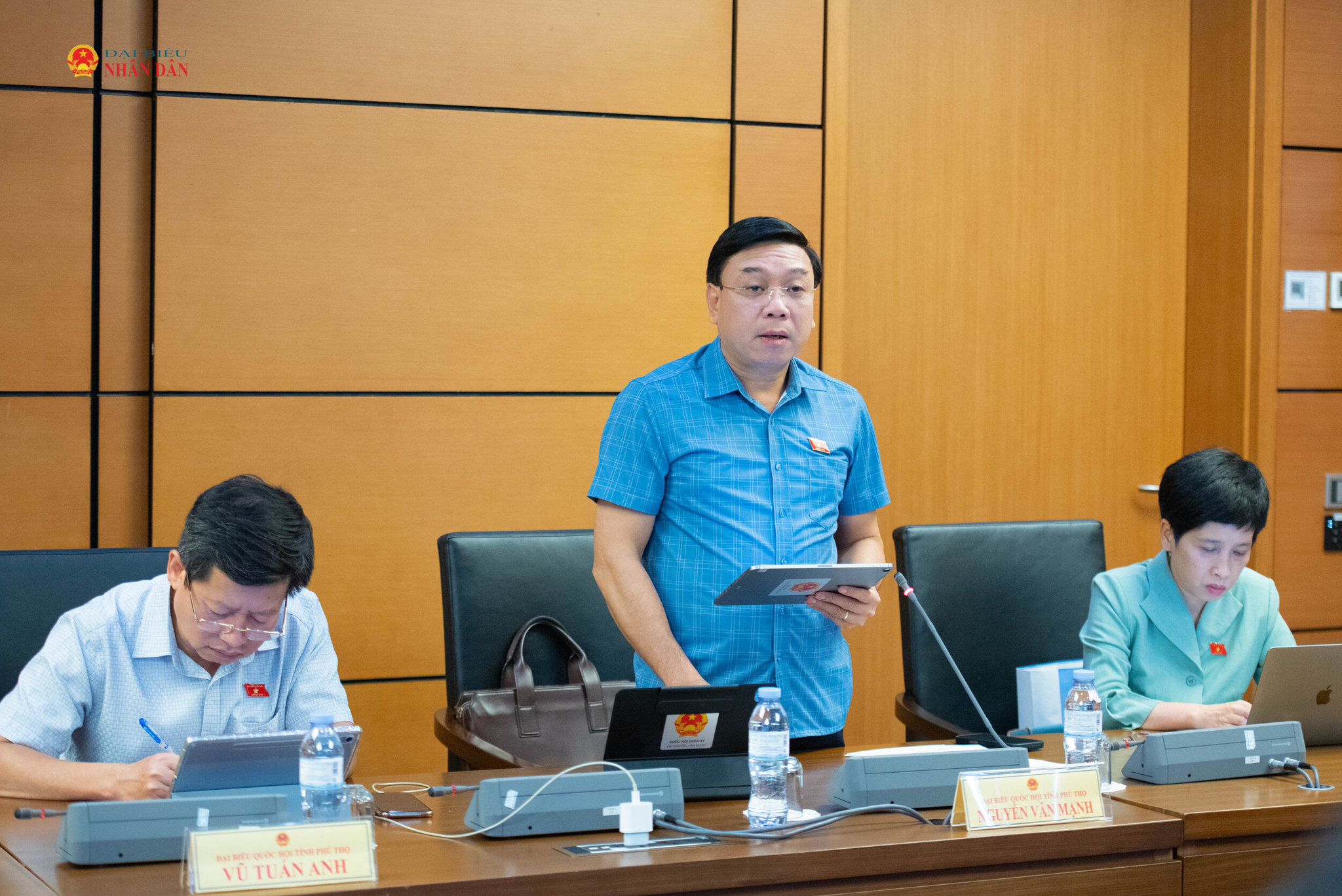 ĐBQH Nguyễn Văn Mạnh (Phú Thọ). Ảnh Xuân Quý