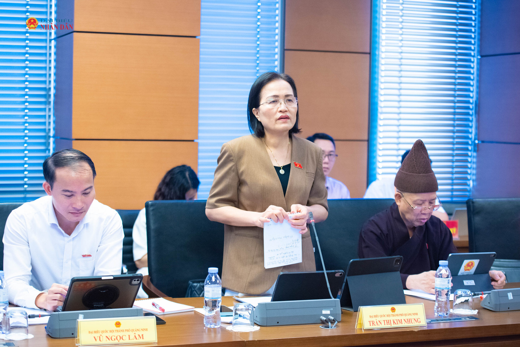 ĐBQH Trần Thị Kim Nhung (TP.Quảng Ninh). Ảnh Xuân Quý
