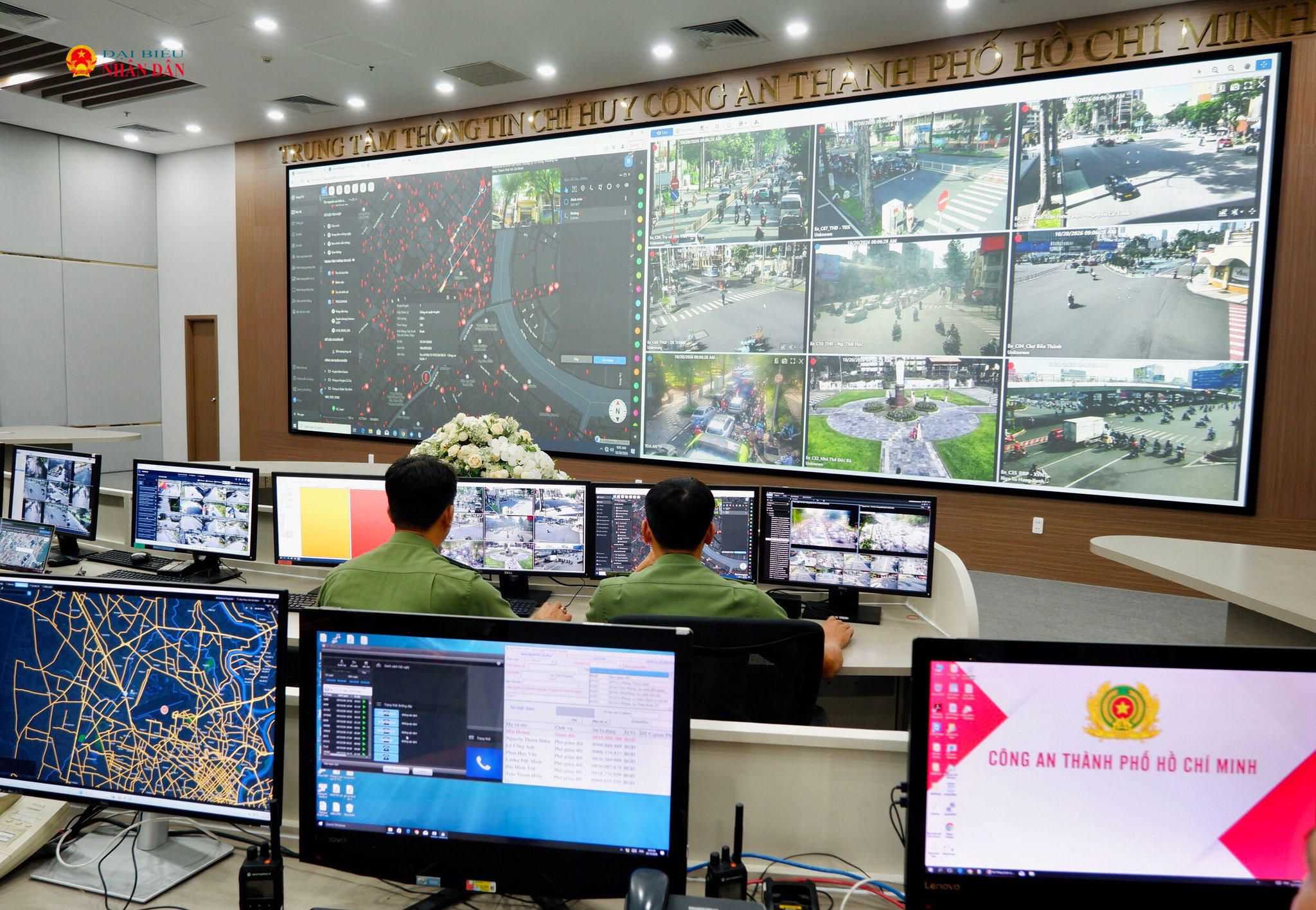 Phòng thông tin chỉ huy Công an TP. Hồ Chí Minh ứng dụng công nghệ số