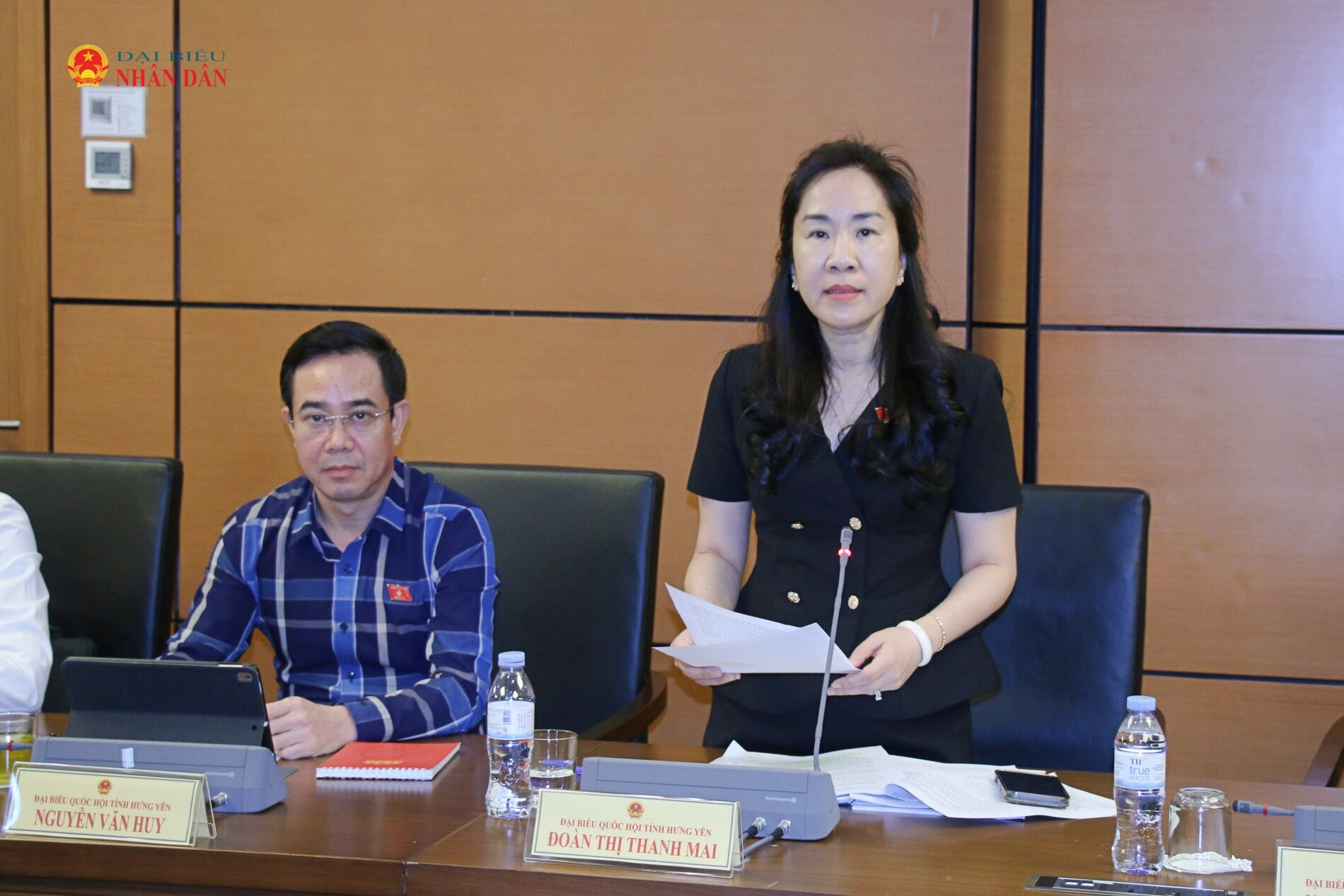 ĐBQH Đoàn Thị Thanh Mai (Hưng Yên) phát biểu