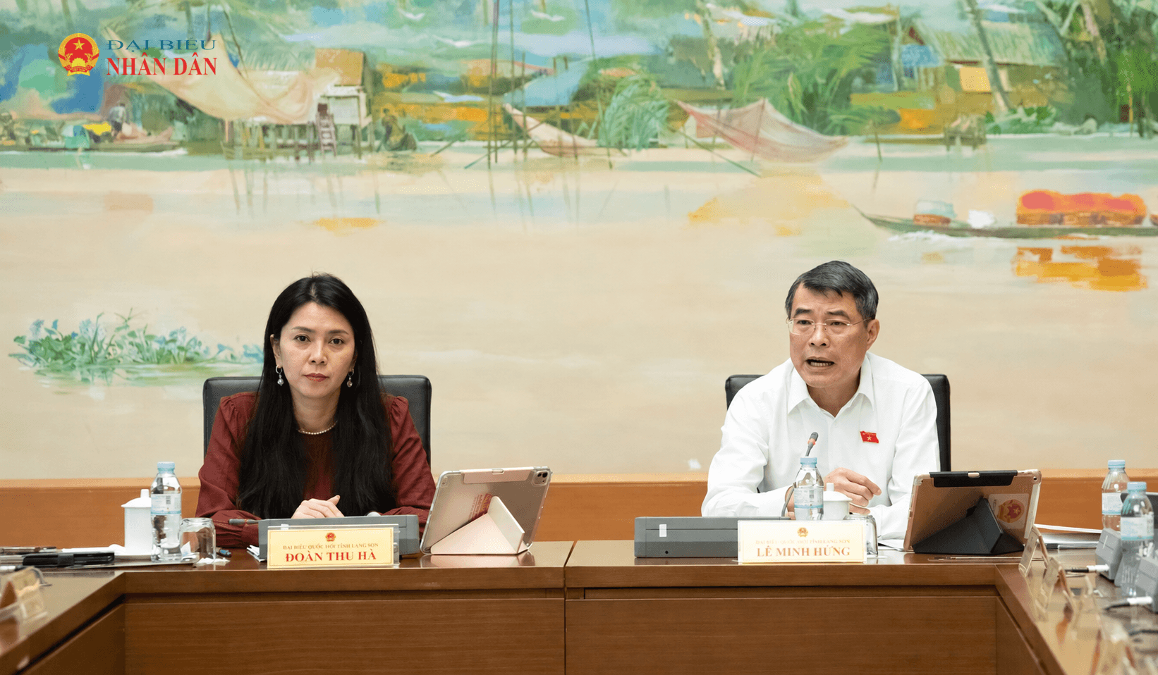 Vietnamese Parliamentary Meeting by the Riverside Mural