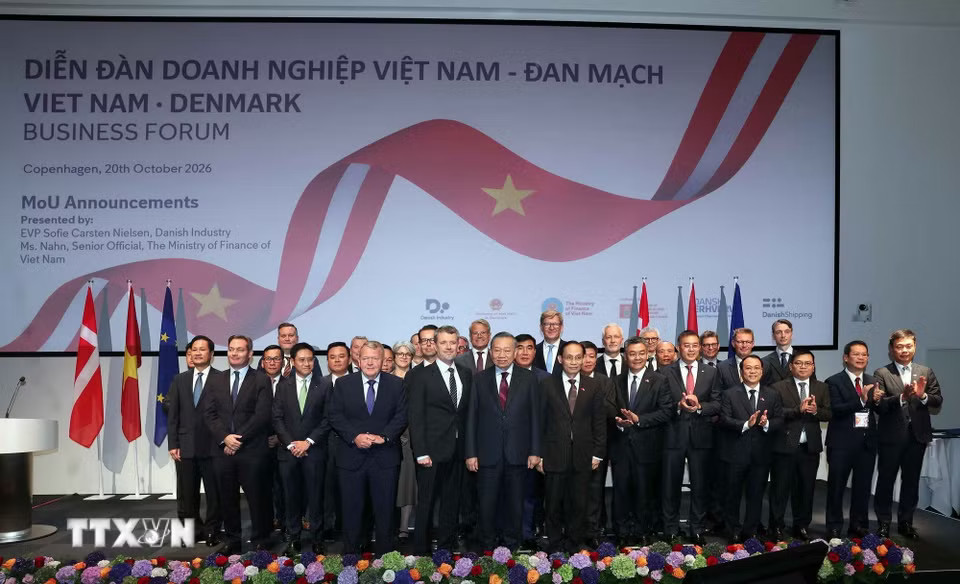Tổng Bí thư, Chủ tịch nước Tô Lâm và Nhà Vua Đan Mạch Frederik X cùng các đại biểu và các doanh nghiệp hai nước