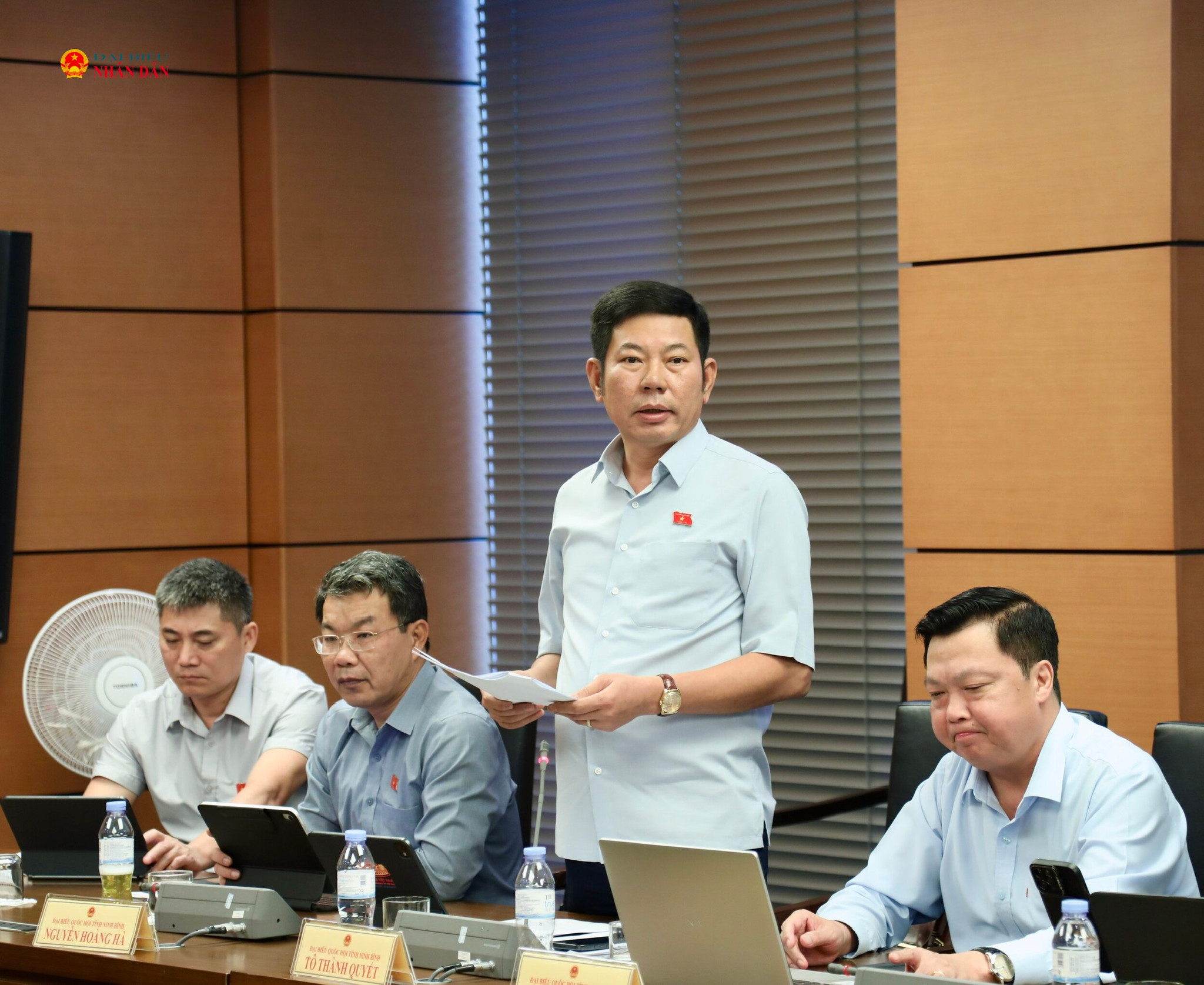 ĐBQH Tô Thành Quyết (Ninh Bình) phát biểu ảnh: Trọng Hiếu