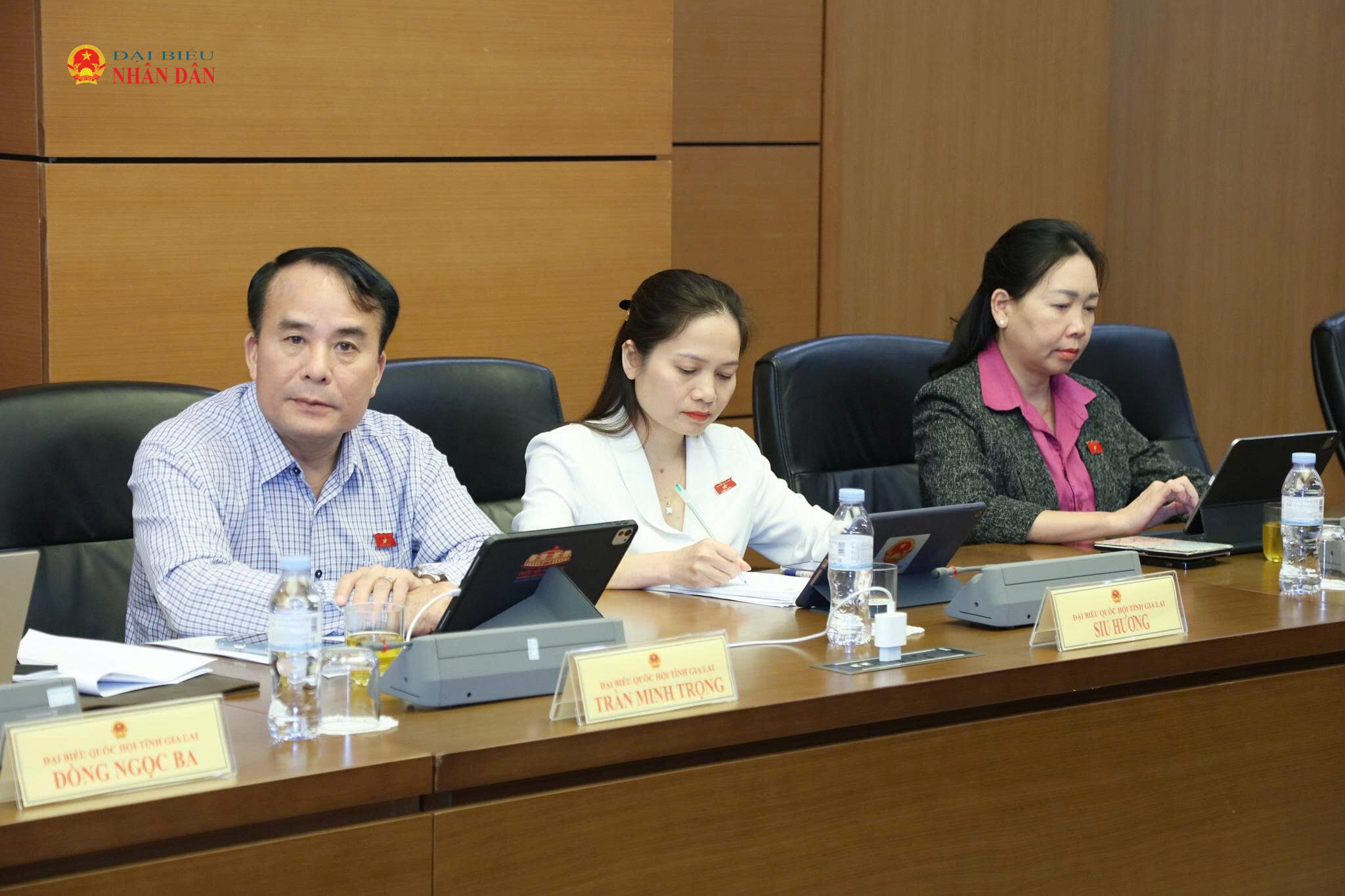 Các ĐBQH tham dự thảo luận tổ