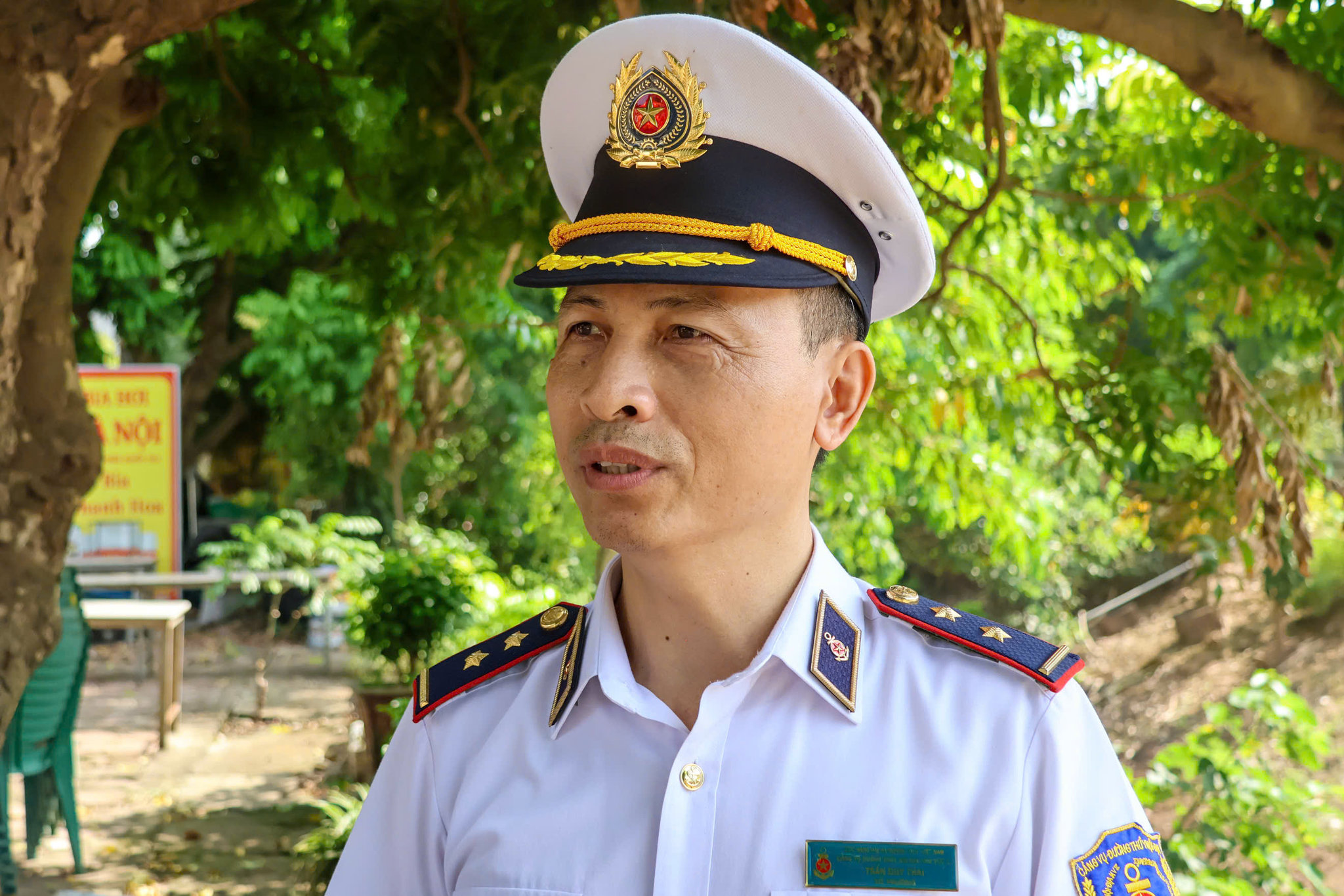 Ông Trần Duy Thái, đại diện Cảng vụ Đường thủy nội địa Hà Nội.
