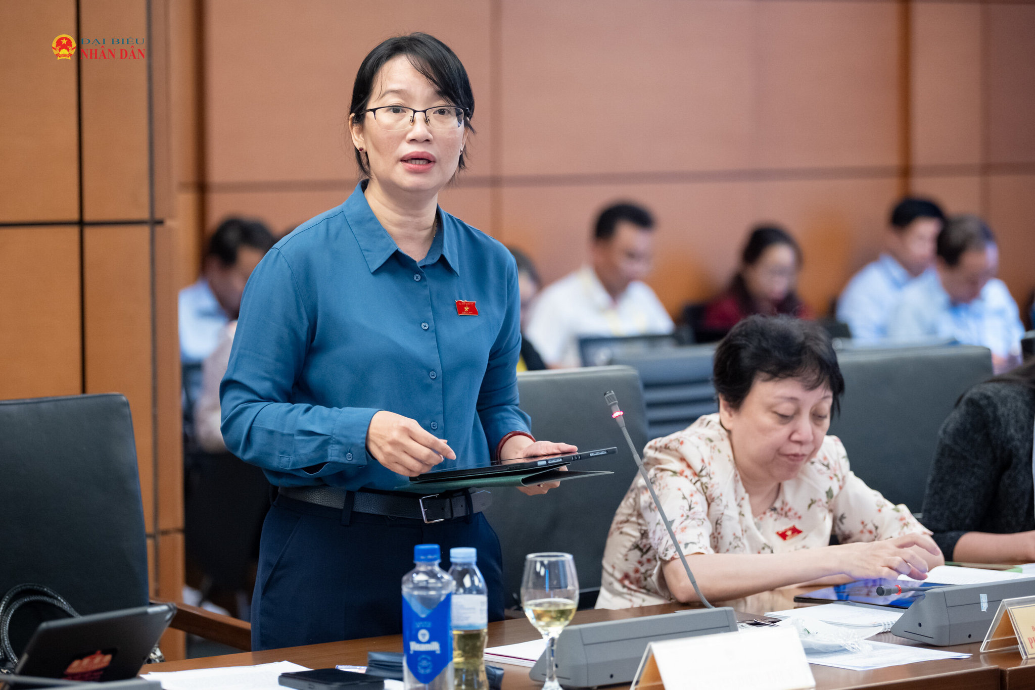 ĐBQH Trần Thị Diệu Thúy (TP. Hồ Chí Minh) phát biểu. Ảnh: Phạm Thắng