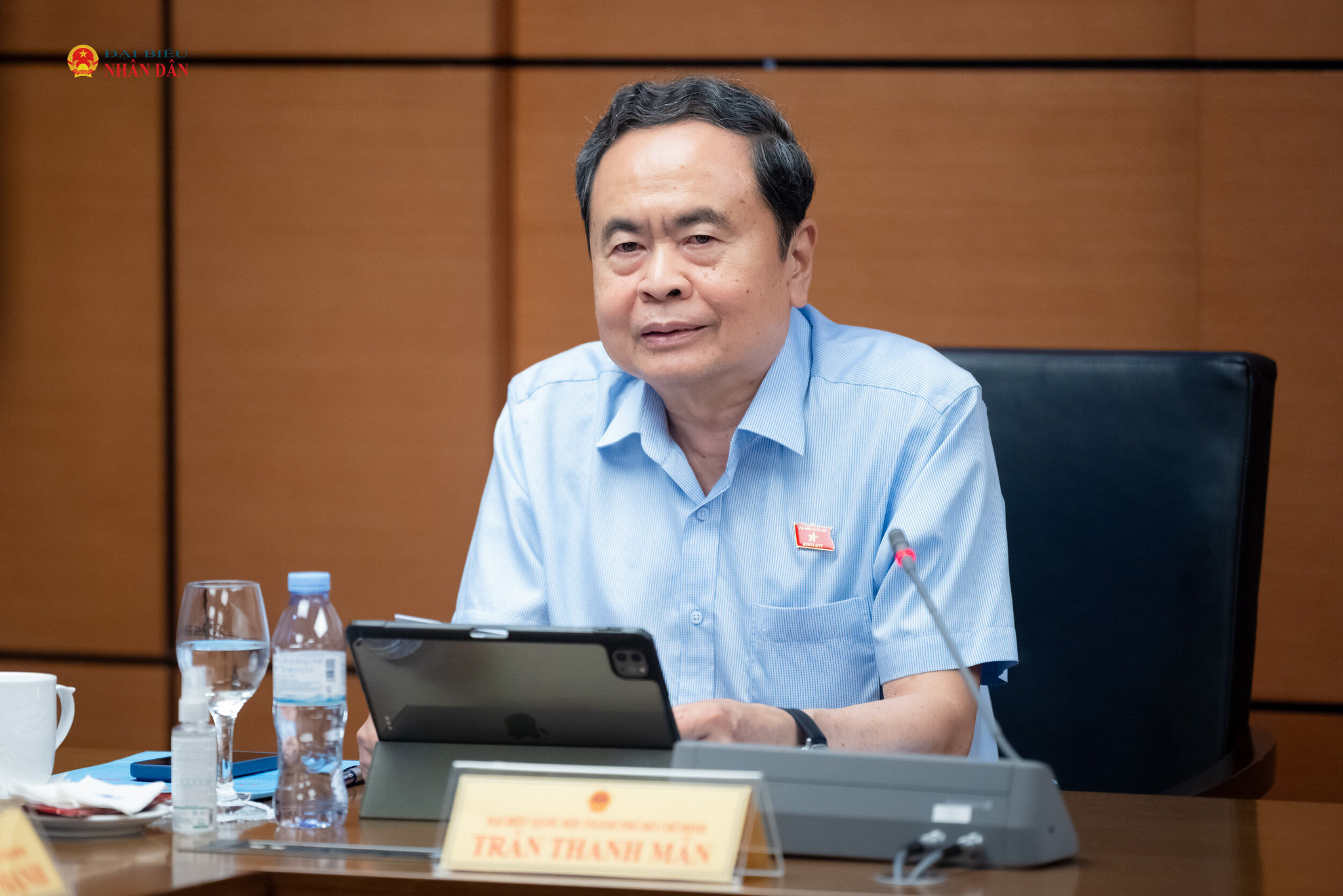 Chủ tịch Quốc hội Trần Thanh Mẫn phát biểu. Ảnh: Phạm Thắng