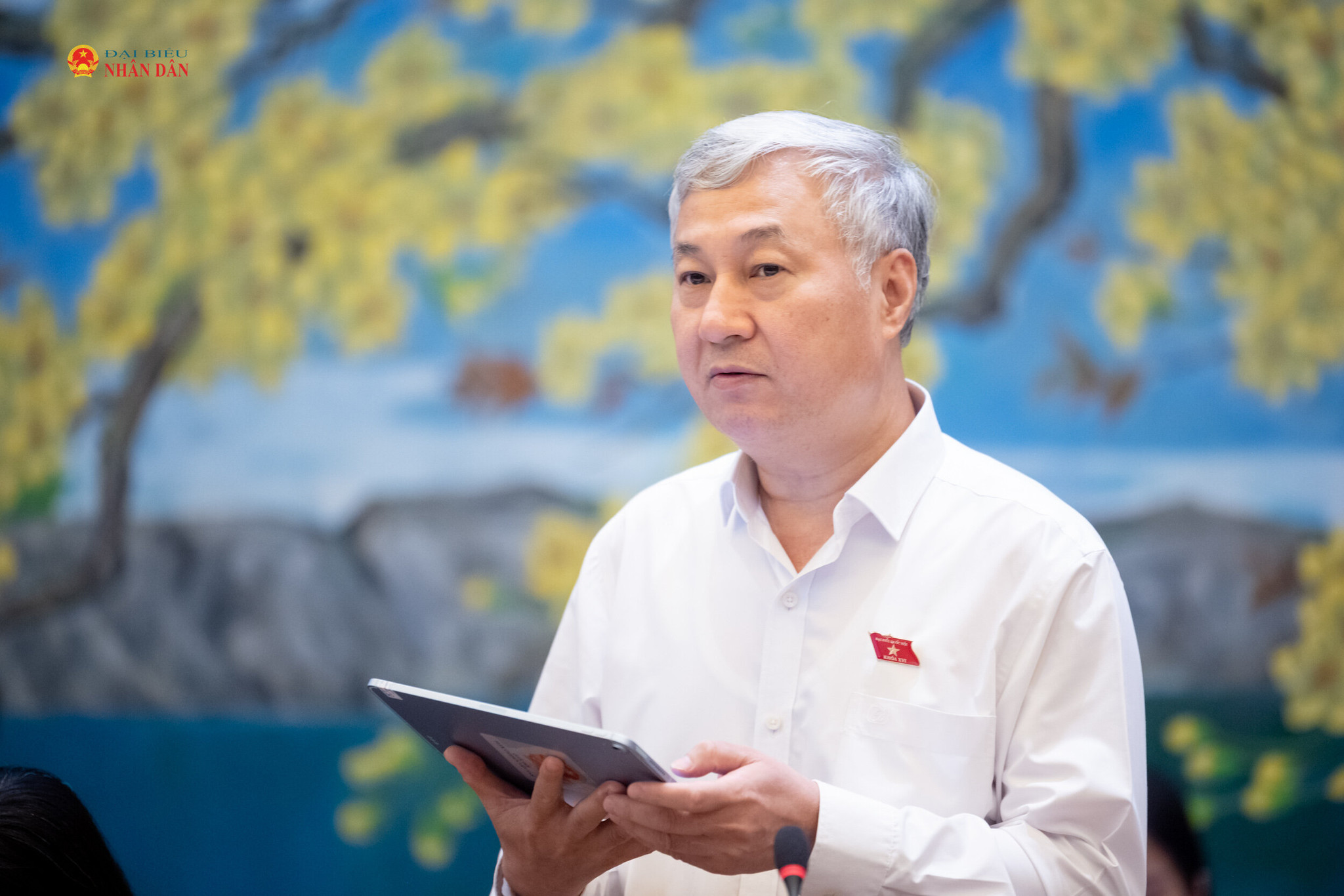 ĐBQH Trần Văn Lâm (TP. Bắc Ninh) phát biểu thảo luận. Ảnh: Phạm Thắng