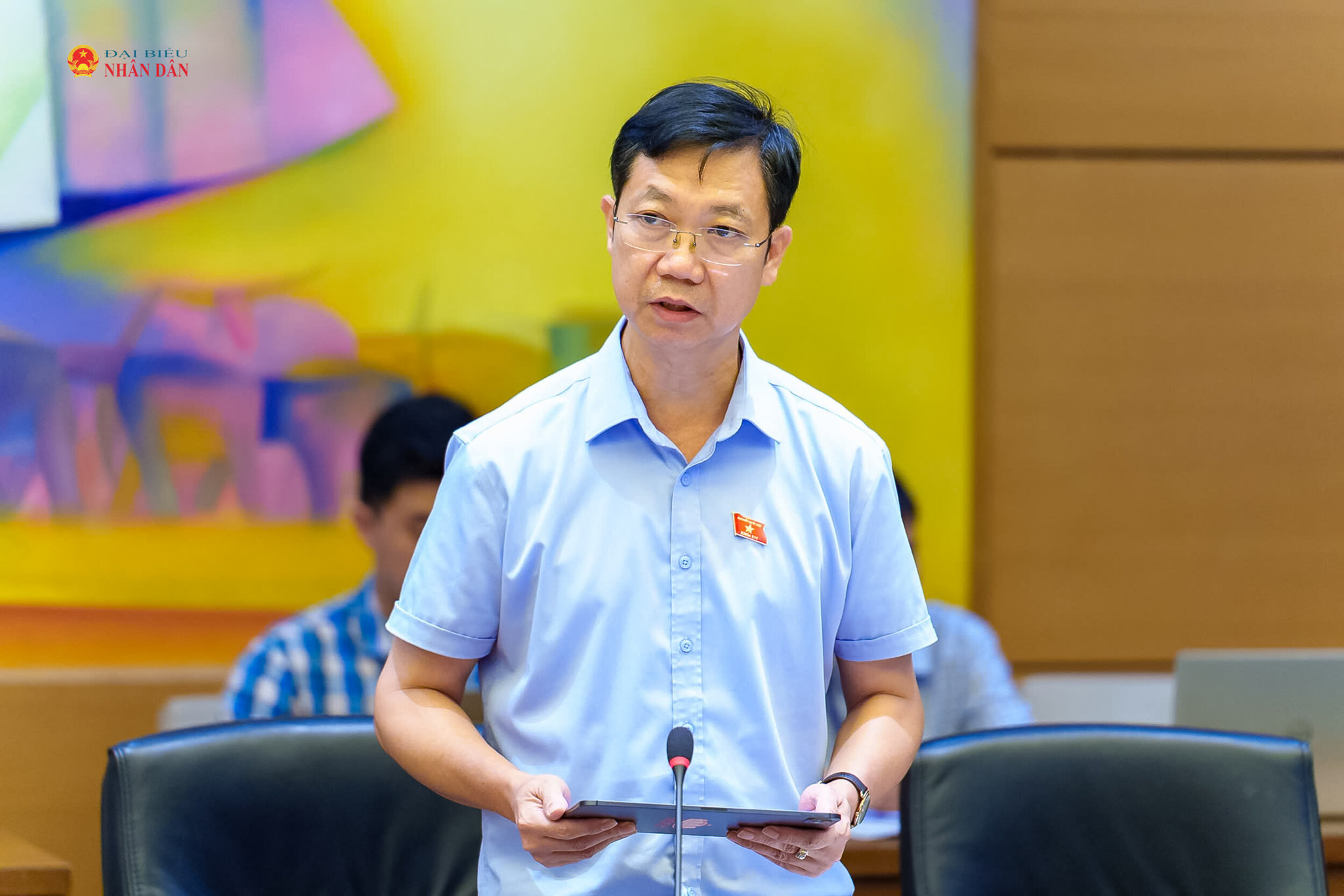 ĐBQH Phạm Đức Hoài (Tỉnh Lâm Đồng) phát biểu. Ảnh: Phạm Thắng